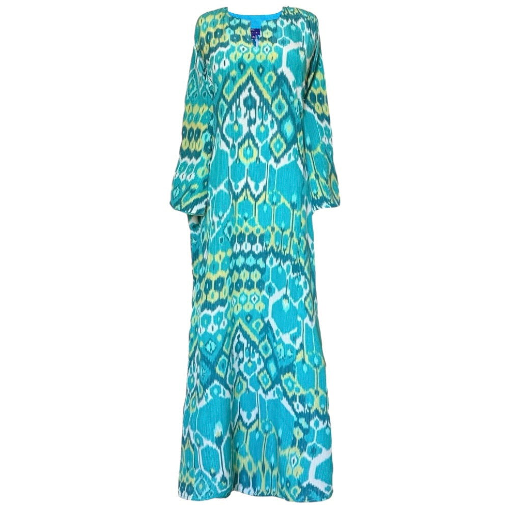 Acqua Vita Italian Silk Long Tunic Dress On Back Order 8-10 Weeks