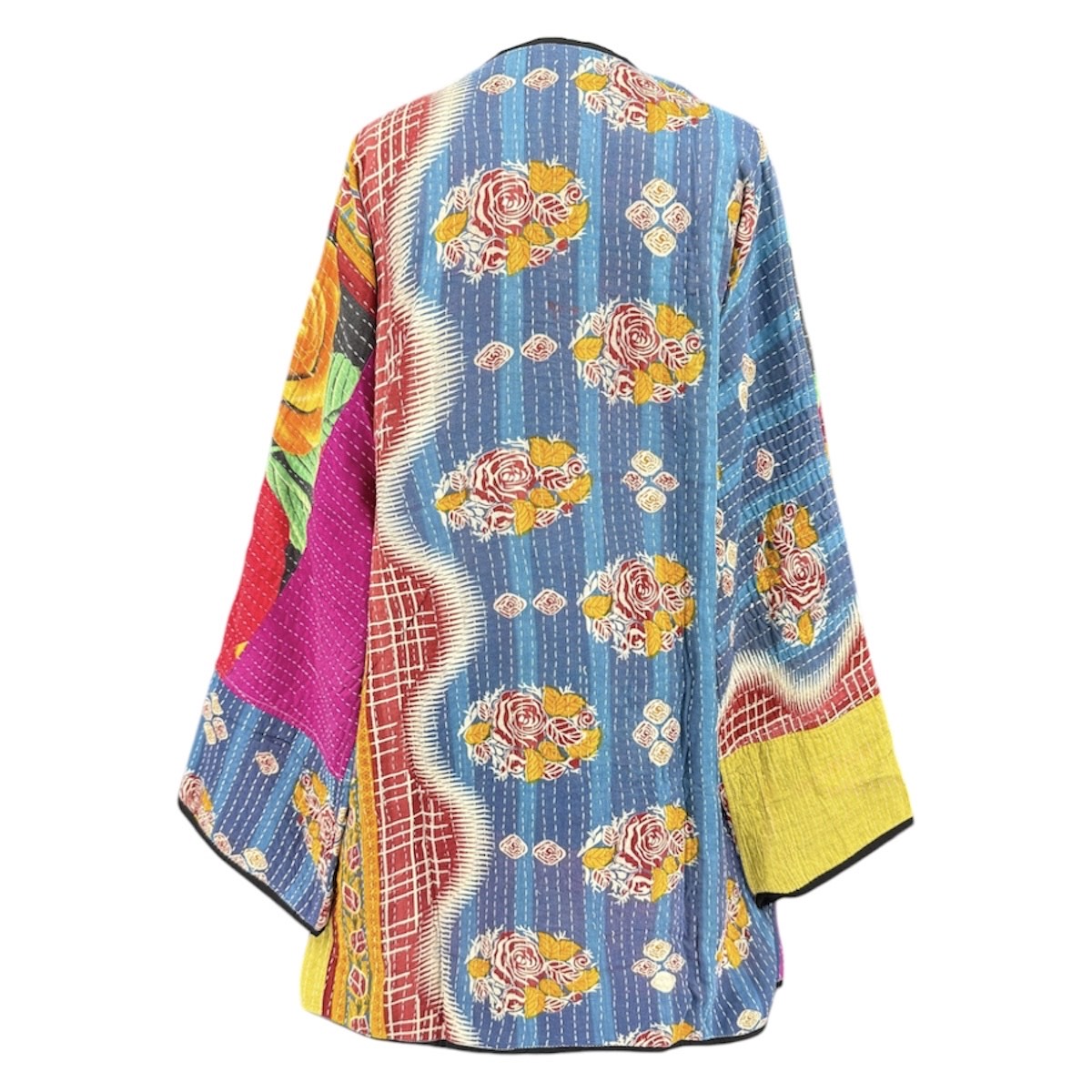 Kovalam Cotton Kantha Coat One of a Kind