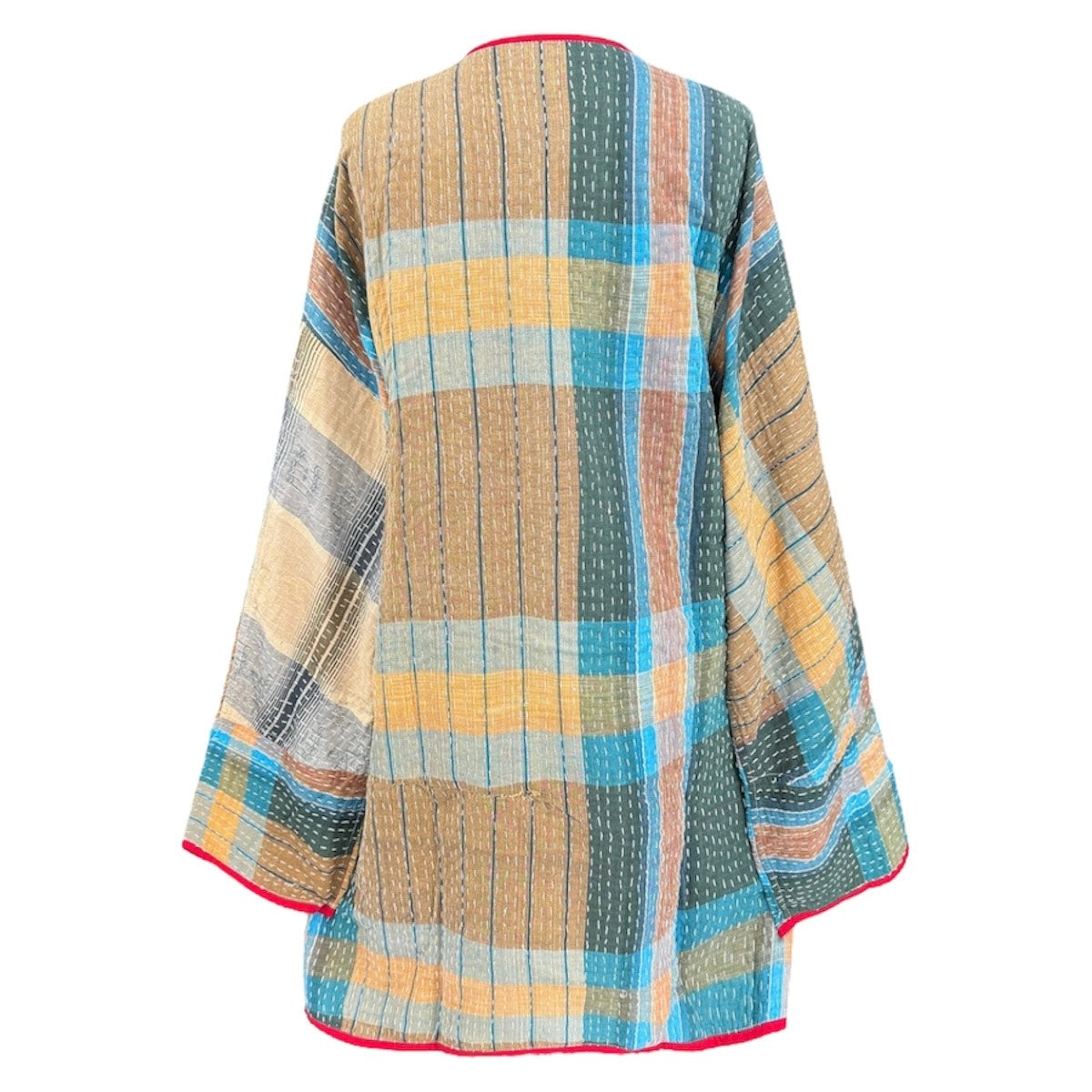 Alappuzha Kantha Quilted Cotton Jacket Reversible