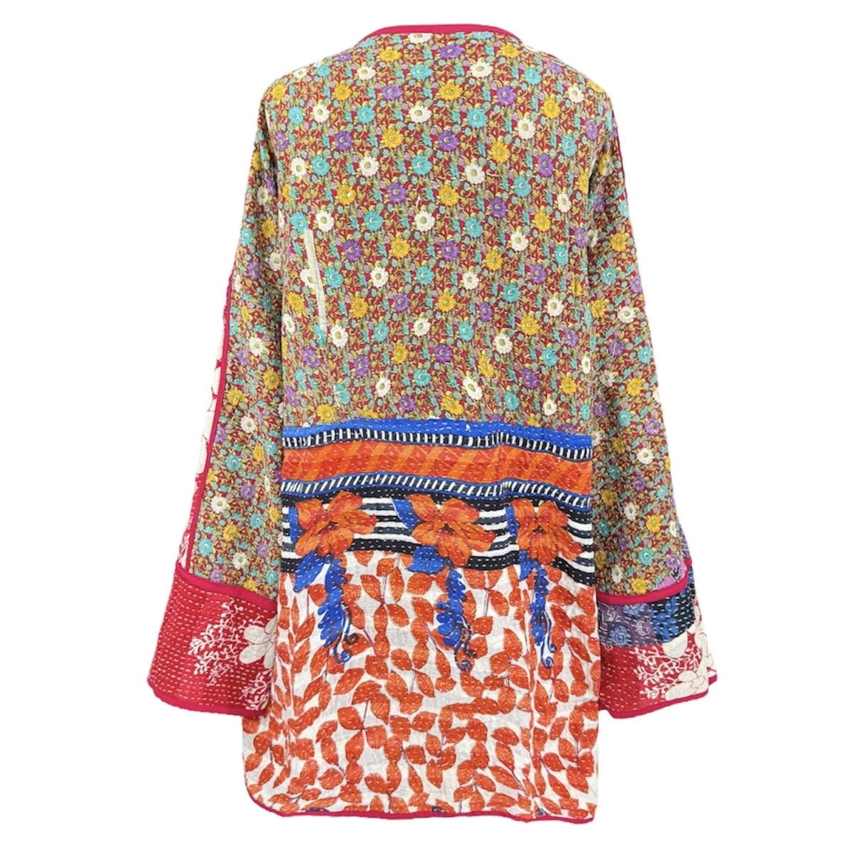 Diu Kantha Quilted Cotton Jacket Reversible One of a Kind