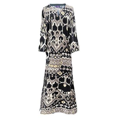 Elegante Vita Italian Silk Long Tunic Dress