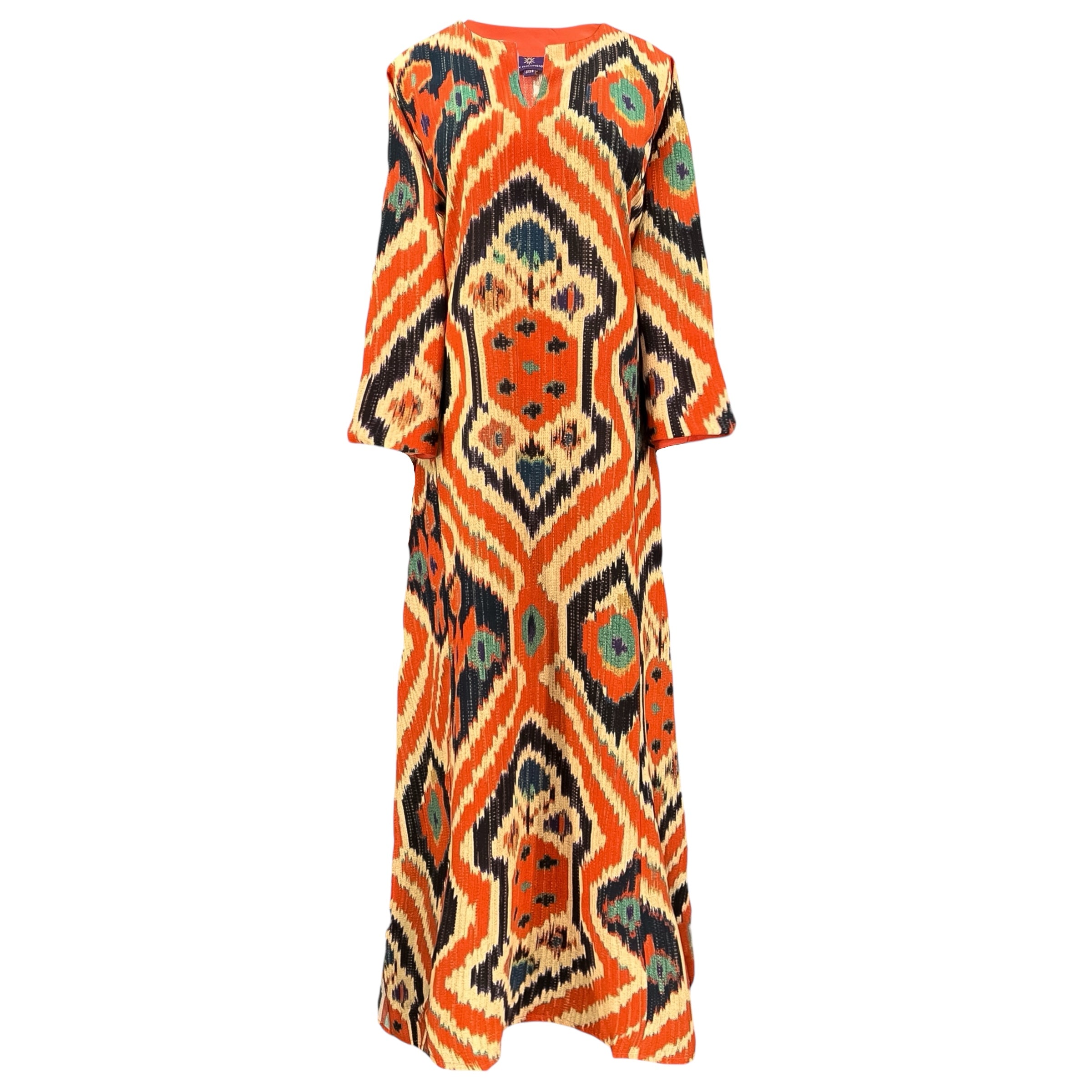 Angelo Tangelo Italian Silk Long Tunic Dress On Back Order 2-4 Weeks