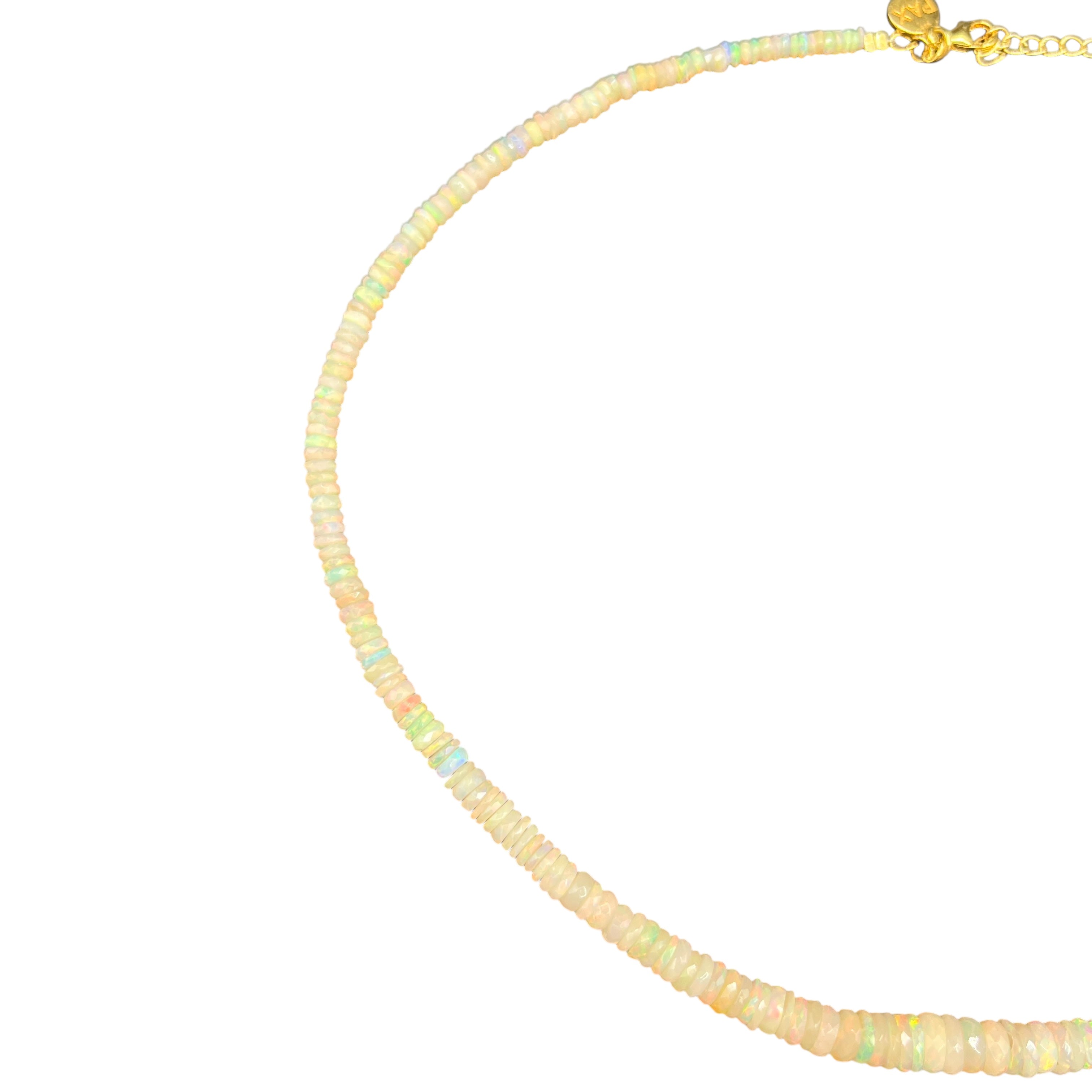 Rare Ethiopian Opal Graduated Necklace