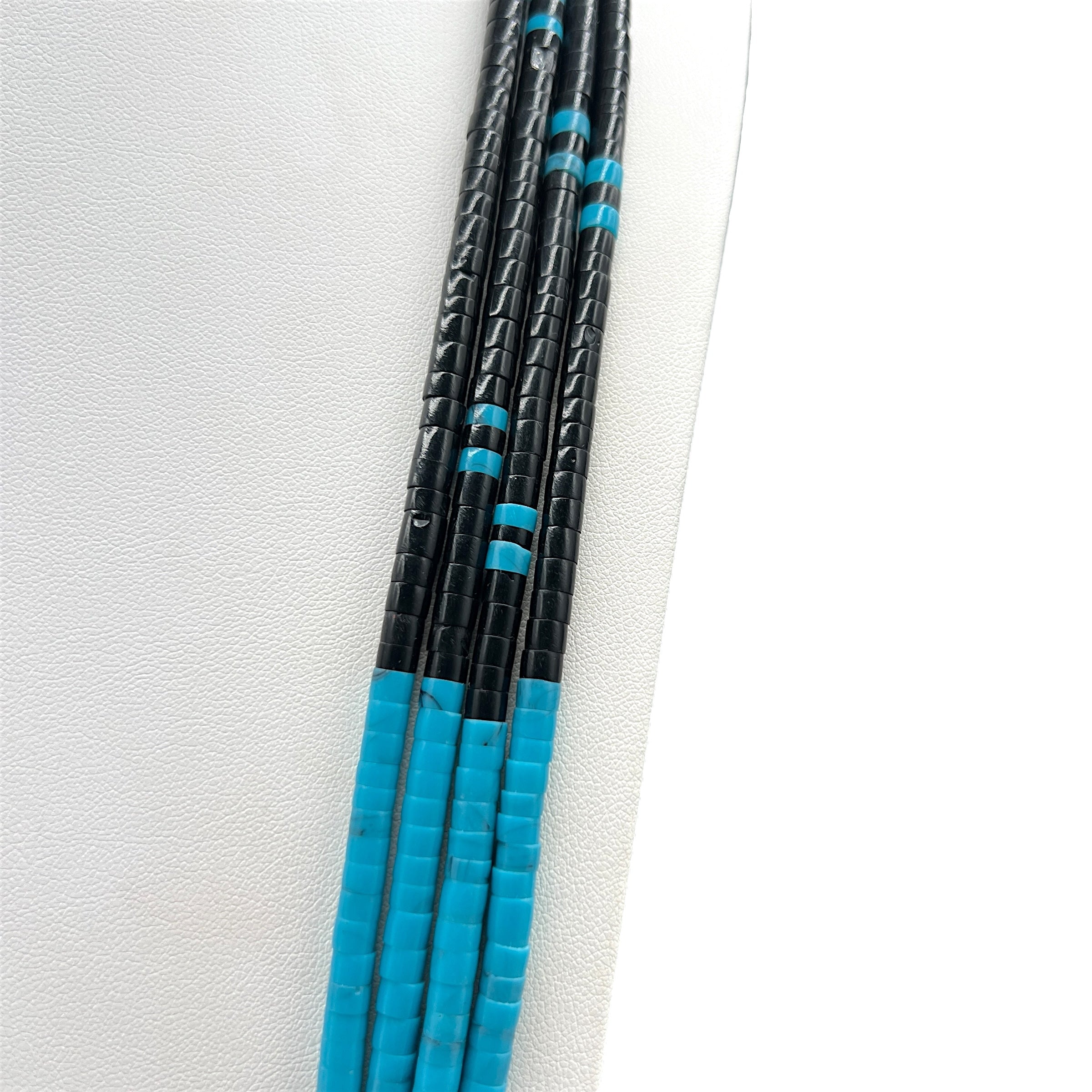 Black Jet and Turquoise Santo Domingo Necklace
