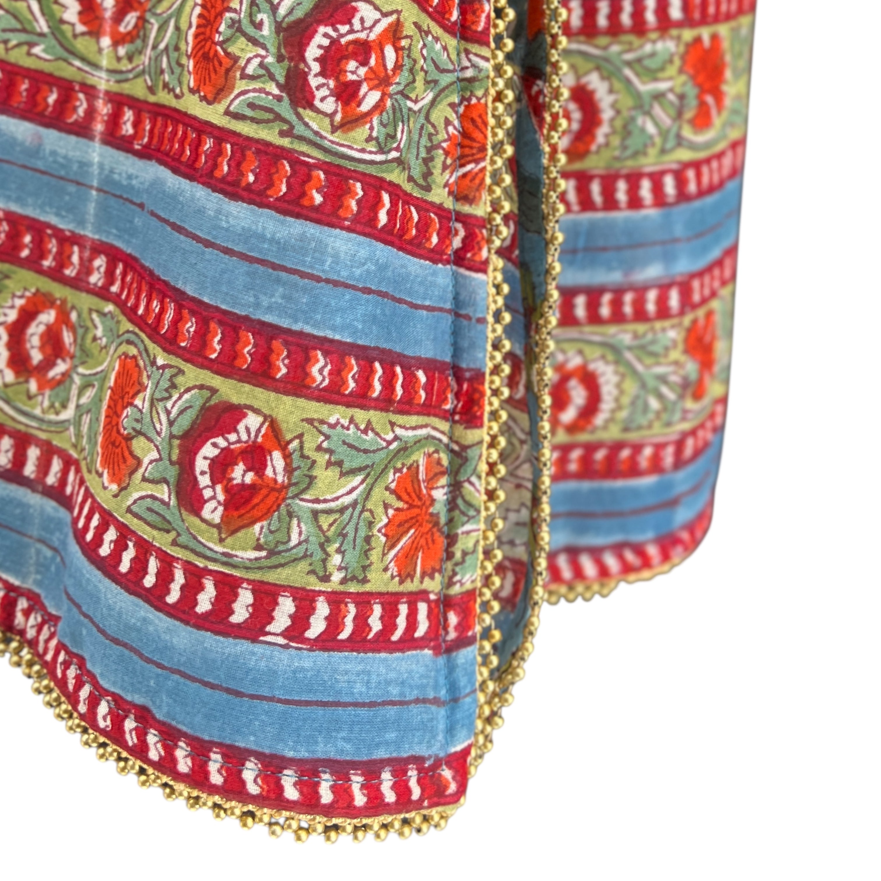 Fleury Blue Floral Cotton Tunic
