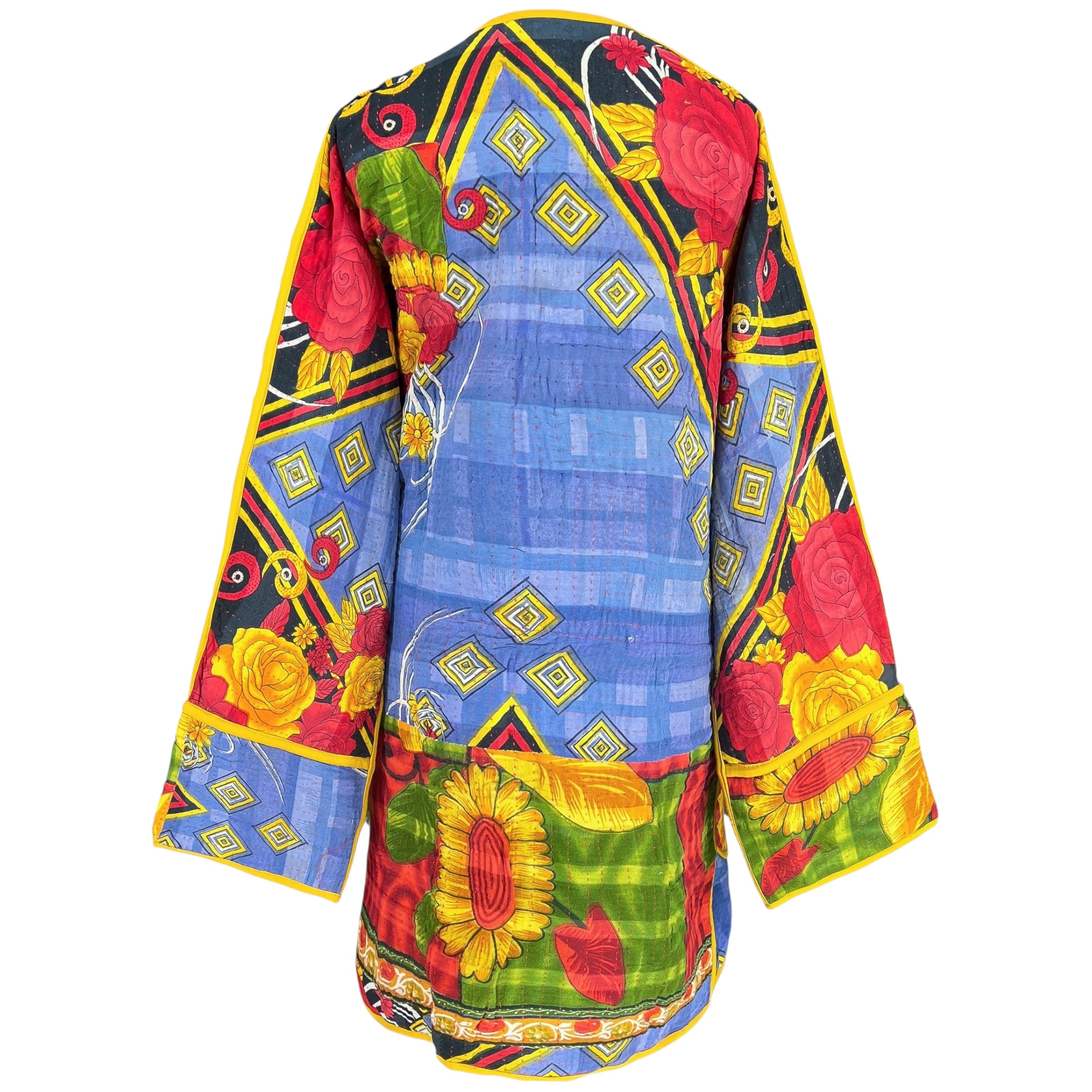 Rangin Cotton Kantha Coat One of a Kind