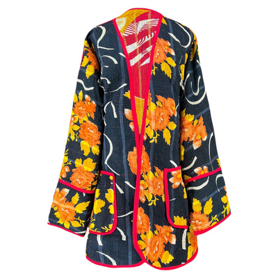 Marari Cotton Kantha Coat One of a Kind