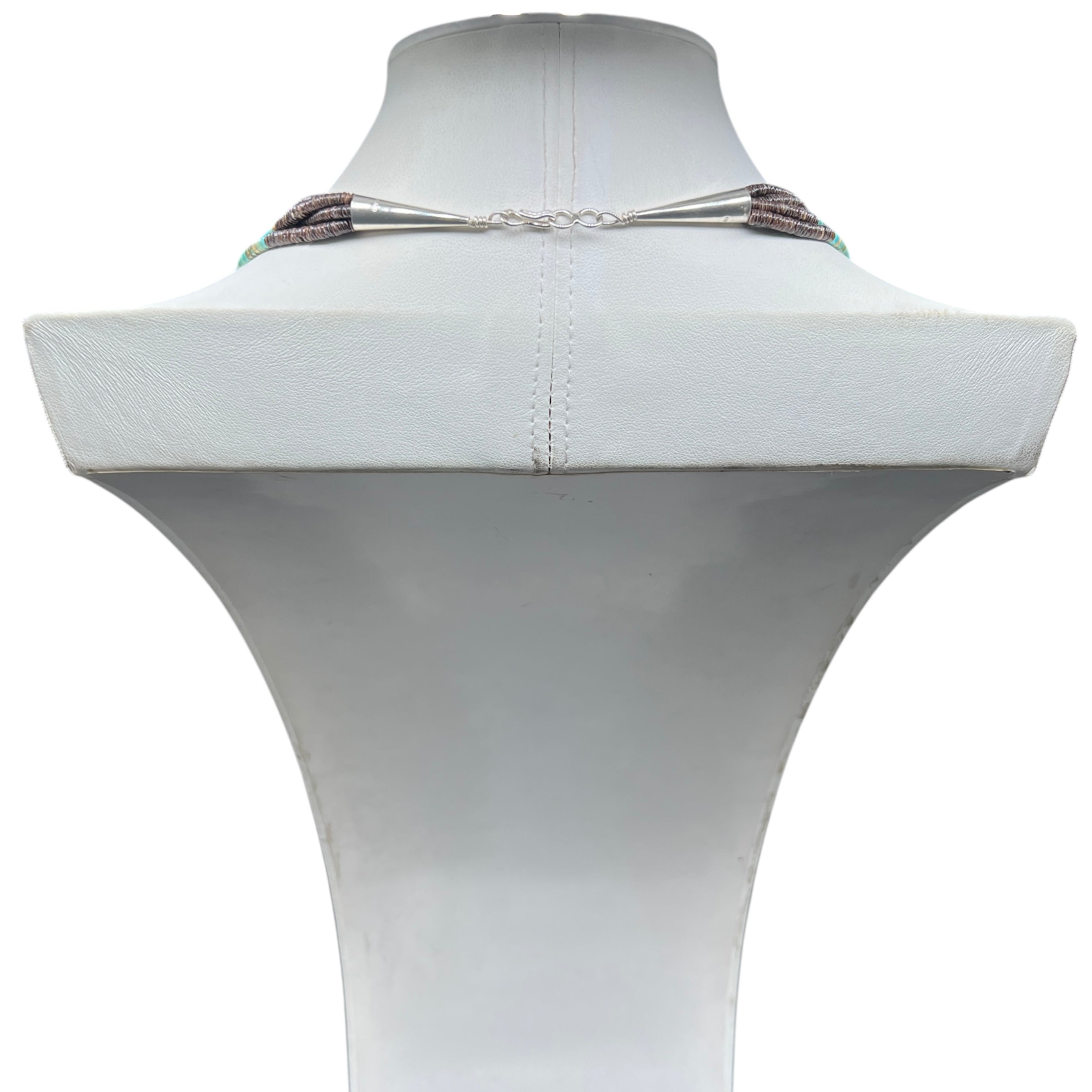 Unique #8 Turquoise Five Strand Necklace Santo Domingo