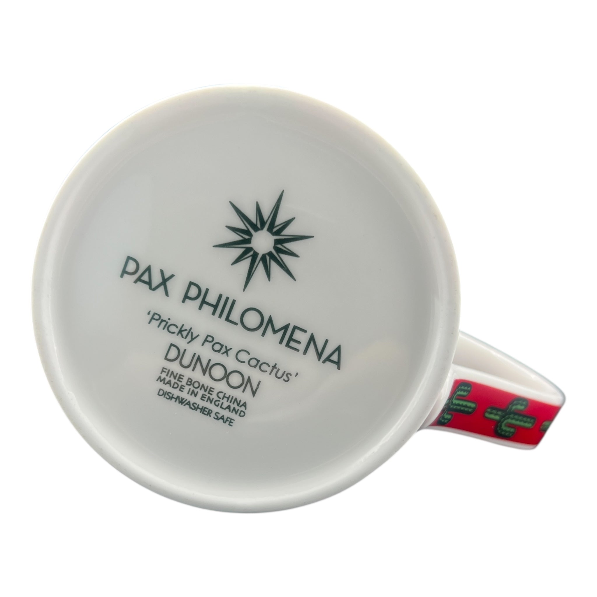 Fine Bone China Red Saguaro Cactus Mug