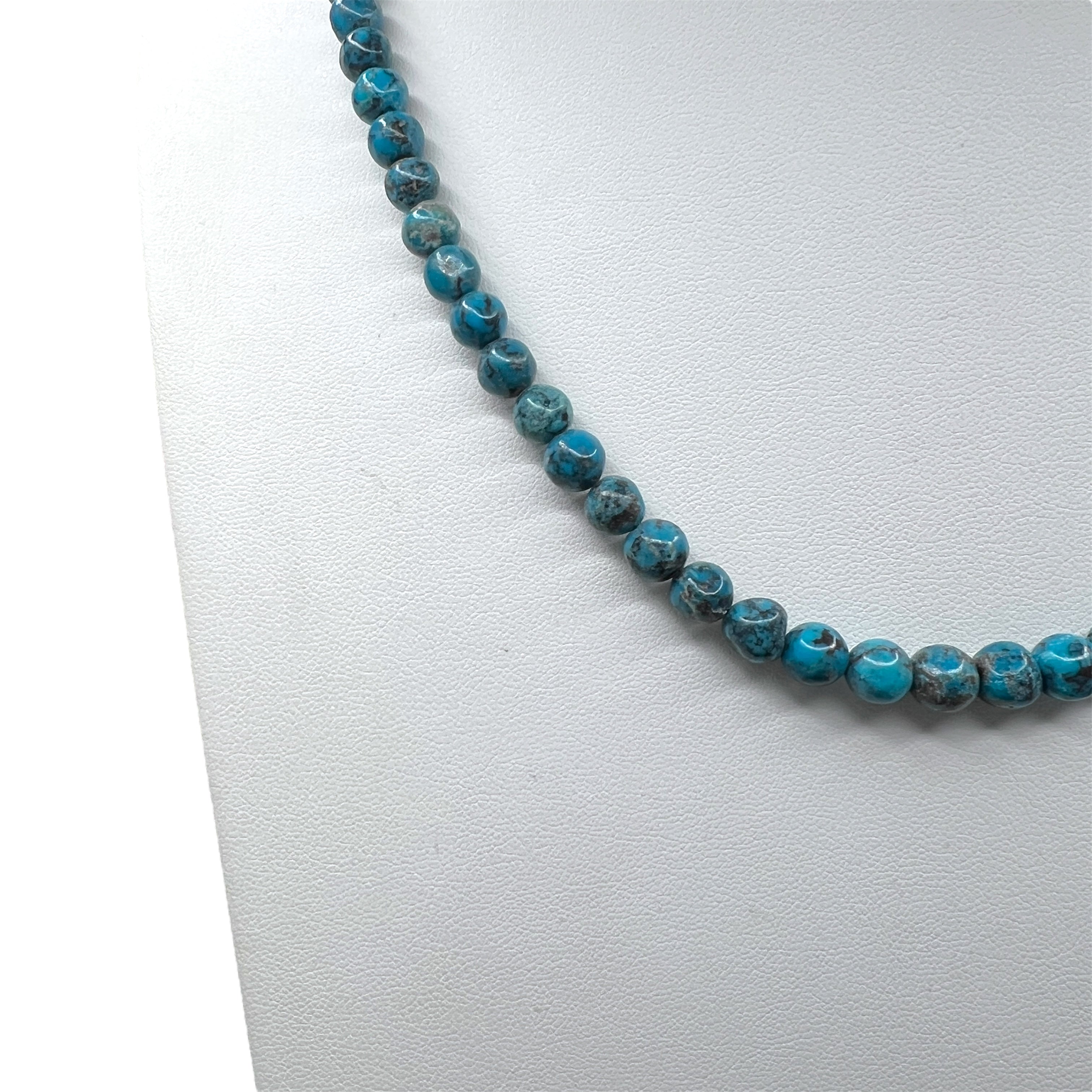 Turquoise with Red Spiny Oyster Shell Necklace Santo Domingo