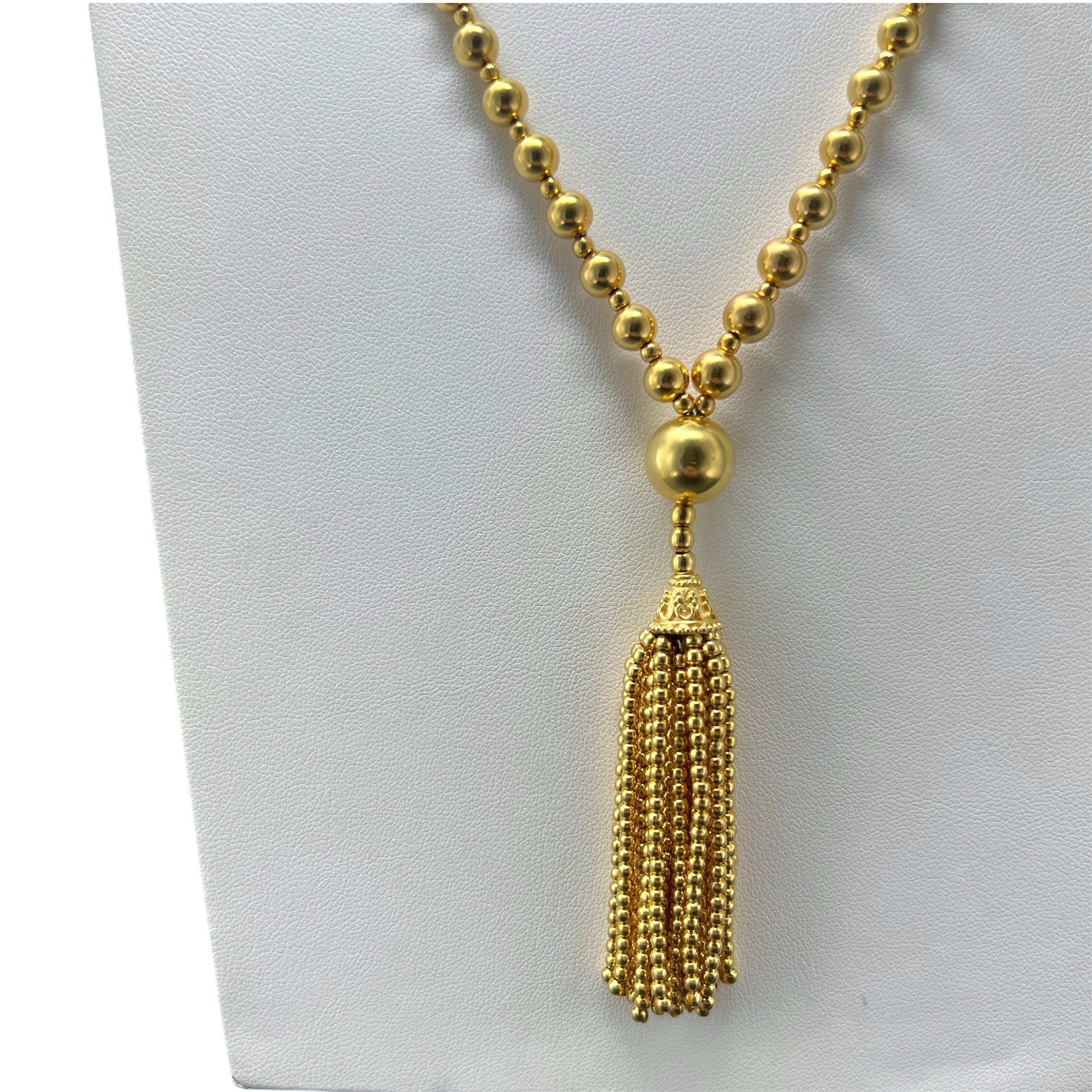 18K Gold Plated Silver Mala Necklace