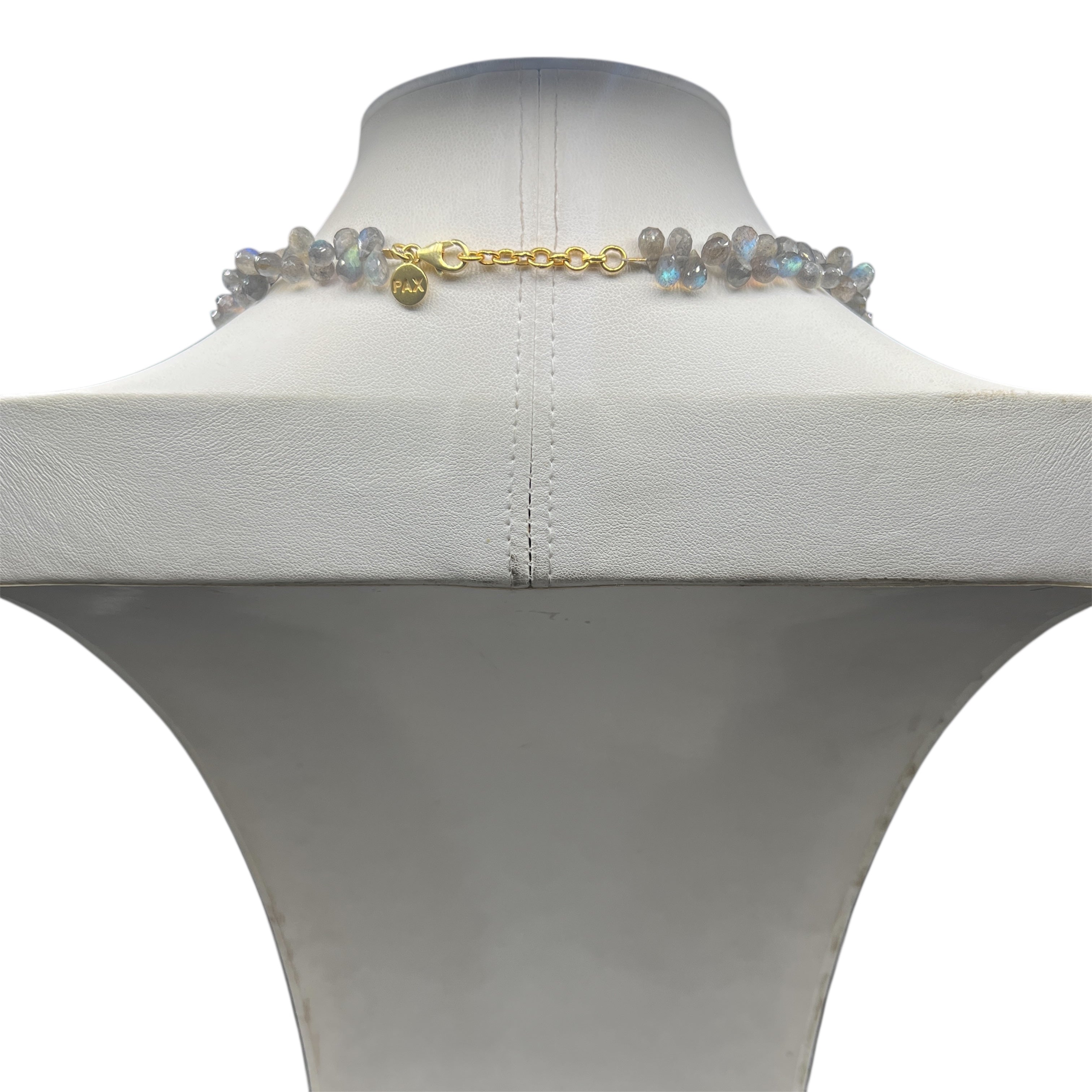 Unique Semi-Precious Labradorite Drop Necklace