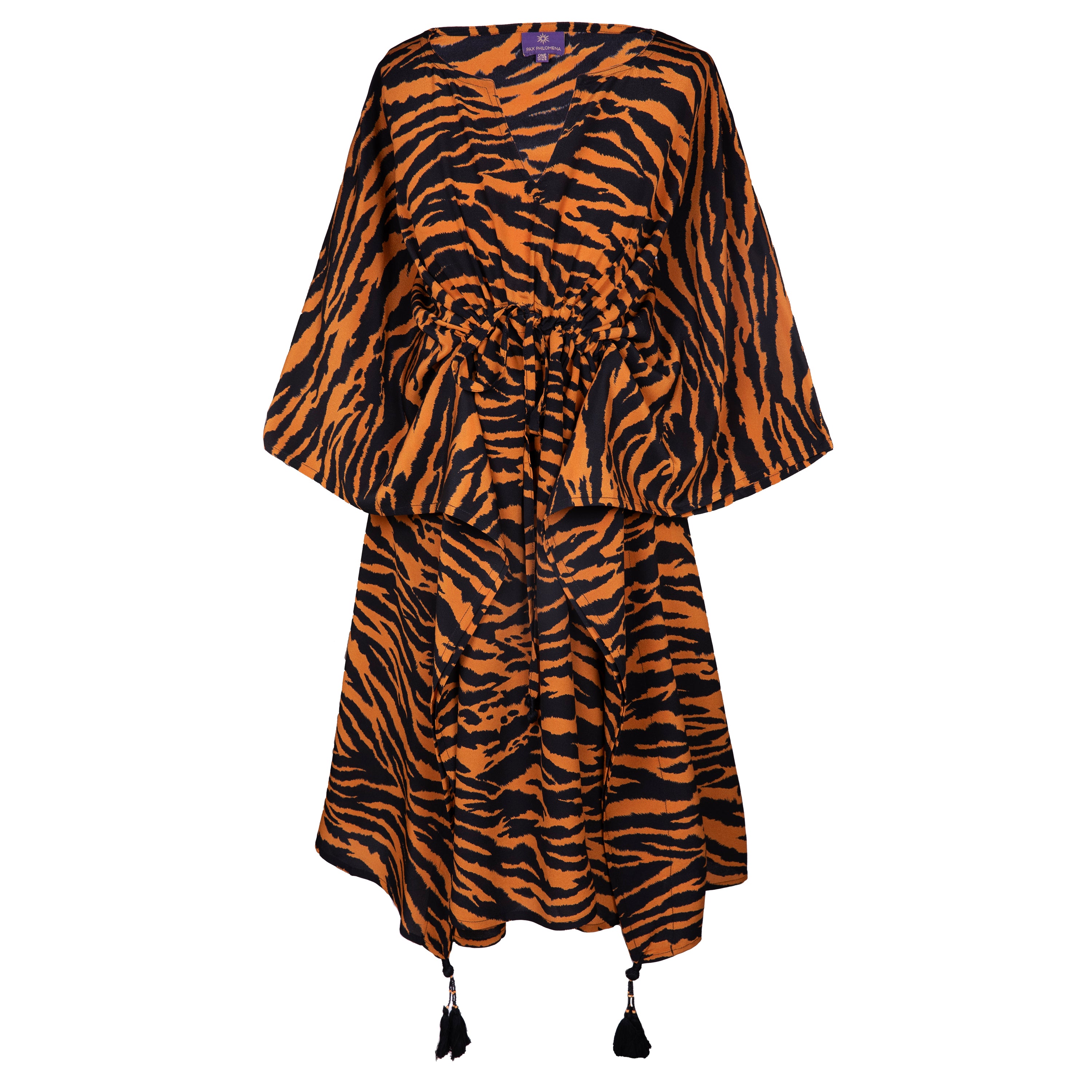 Princeton Panthera Tigris Italian Silk Midi