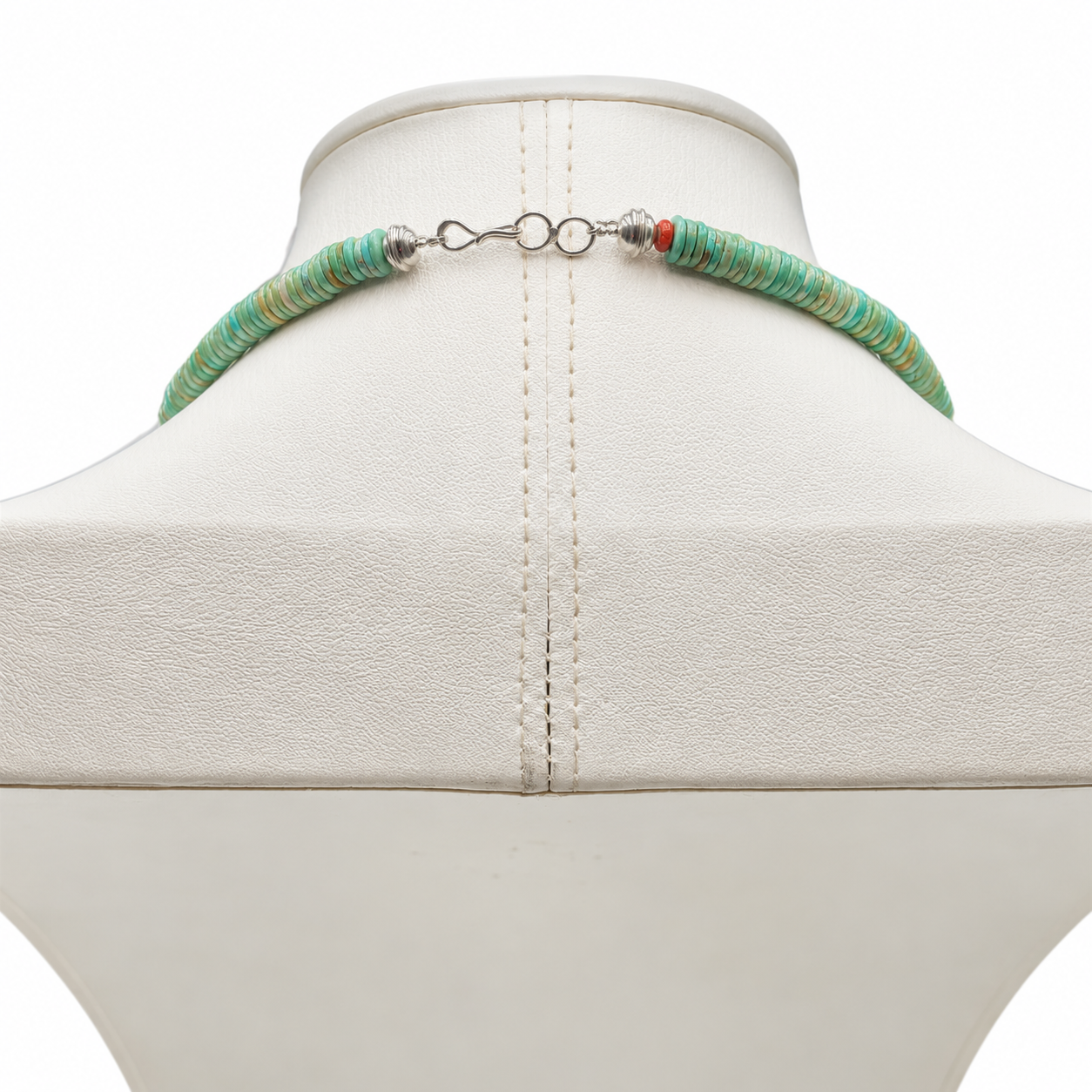Royston Turquoise Necklace With Mosaic Pendant Santo Domingo