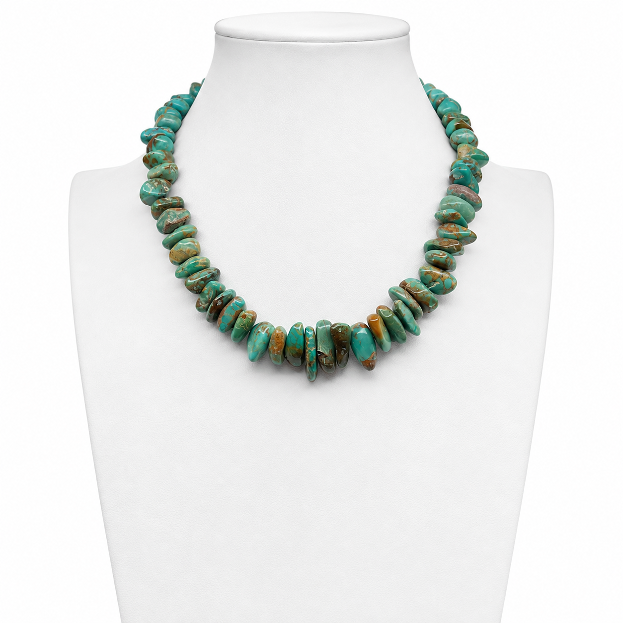 Royston Turquoise Vintage Nugget Necklace Santo Domingo