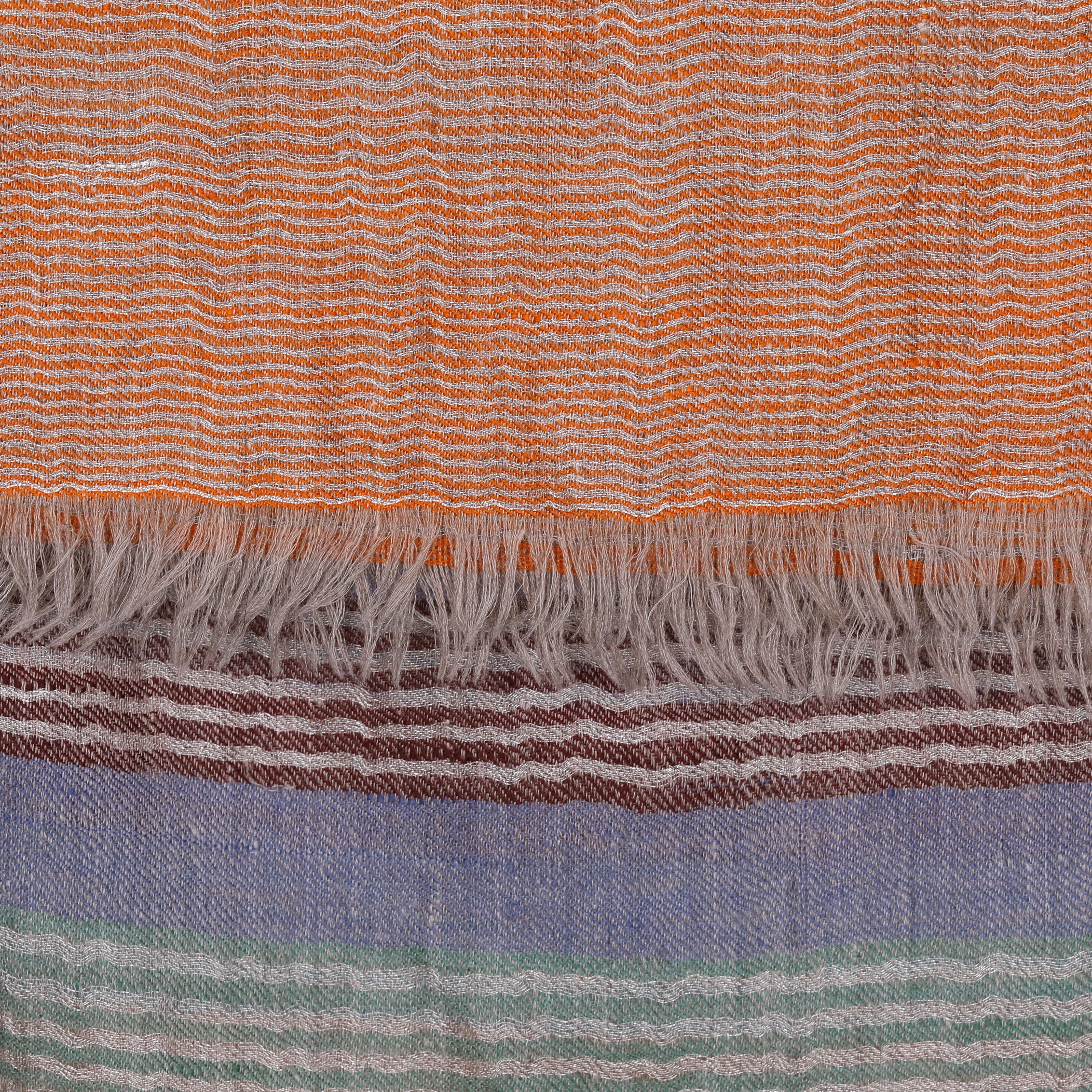 St-Tropez Stripe Pashmina Kashmiri Shawl