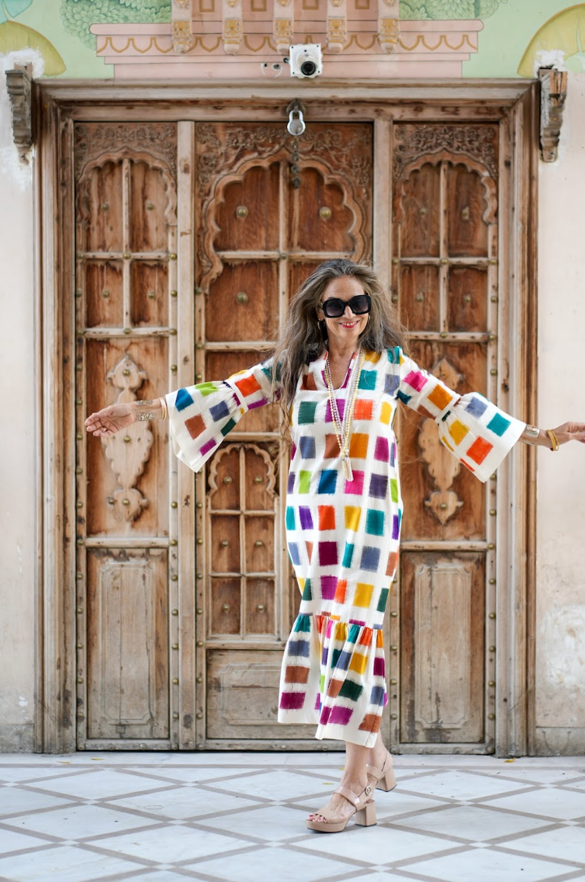Tremezzo Cotton Ikat Mermaid Dress