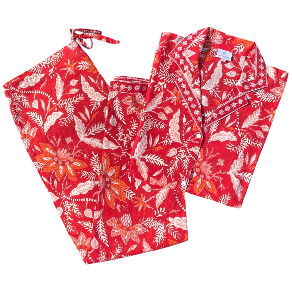 Rossini Red Long Sleeve Pajama