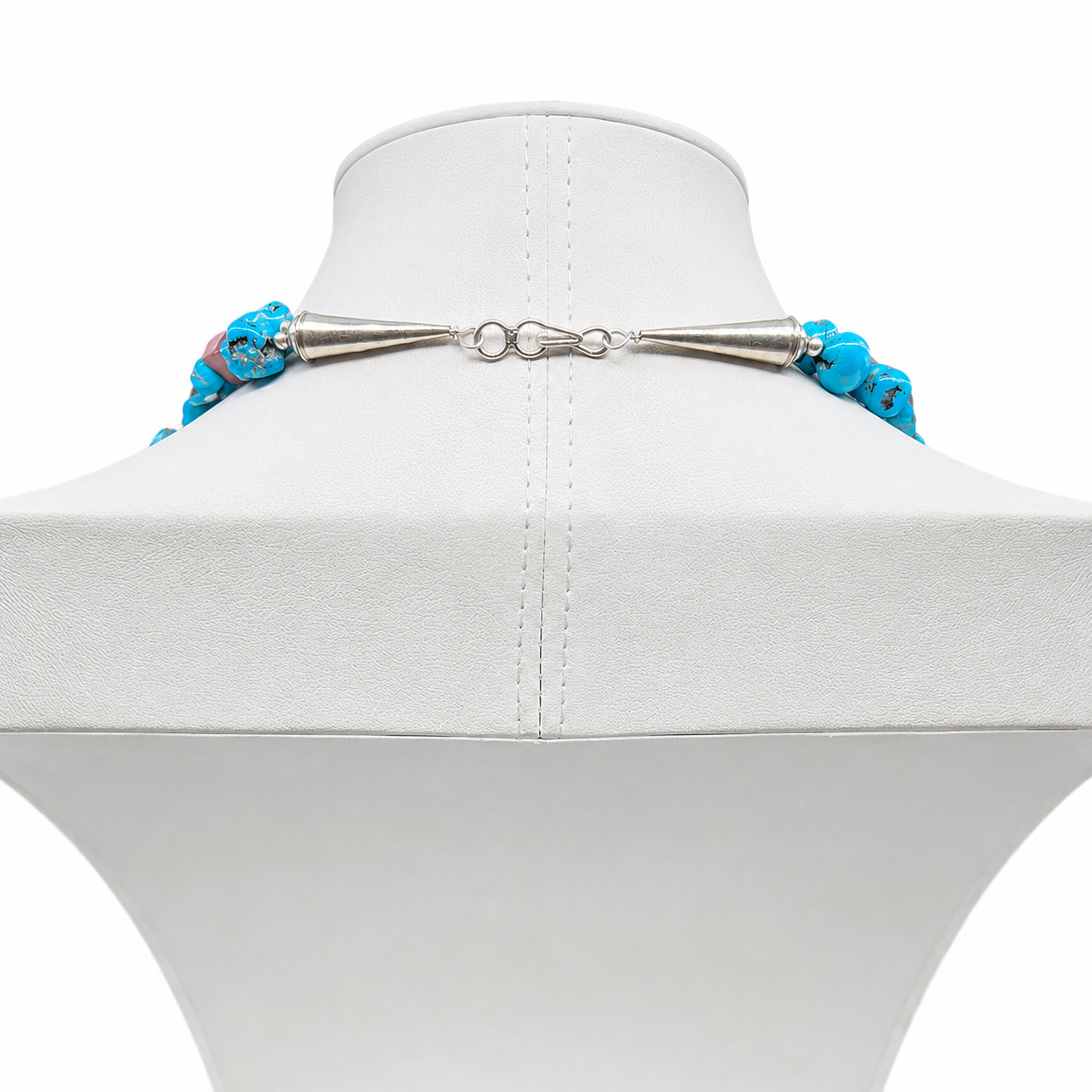 Sleeping Beauty Turquoise Double Strand Necklace Santo Domingo