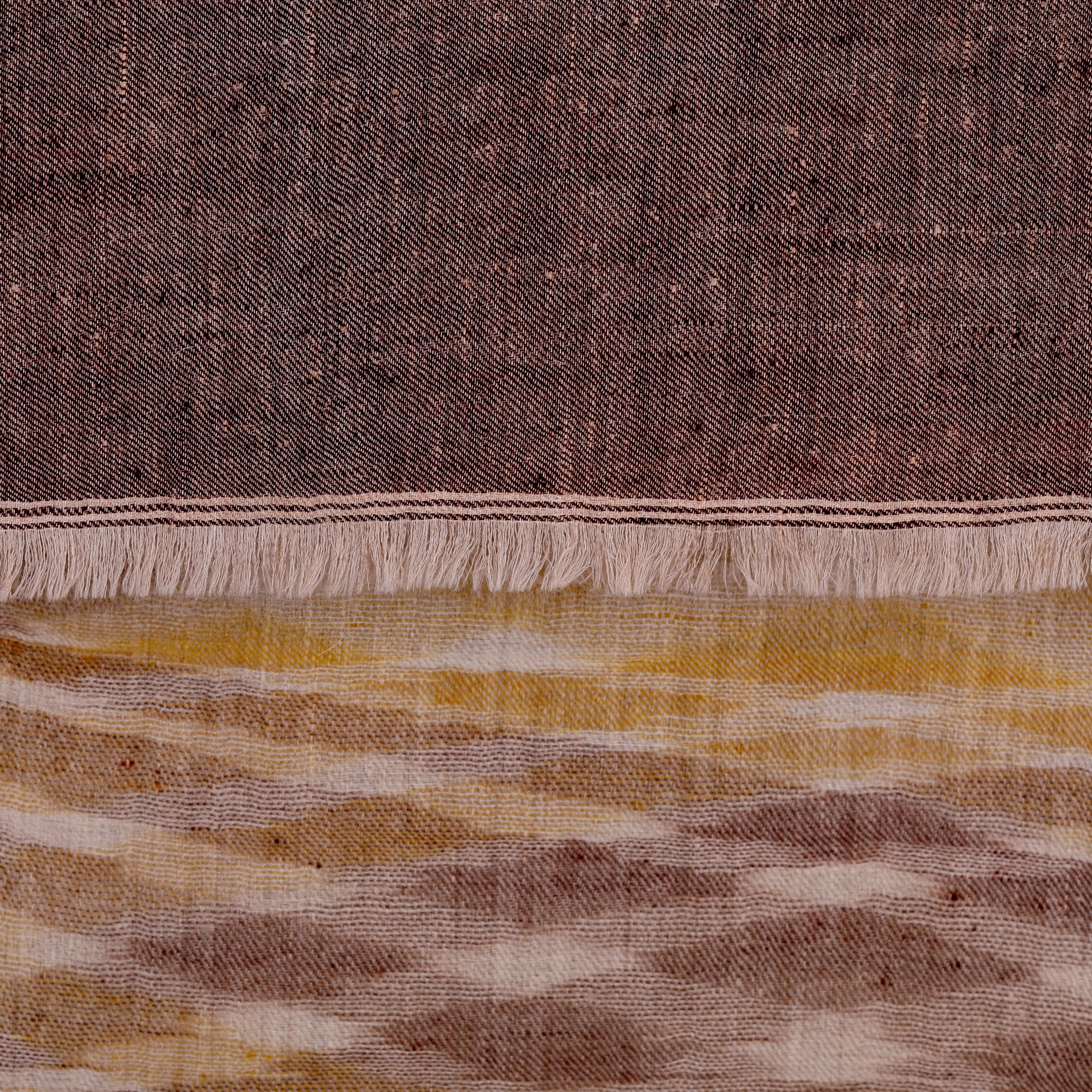 Taos Tan Ikat Pashmina Kashmiri Shawl