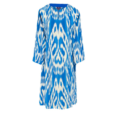 Riviera Blue Italian Silk Tunic