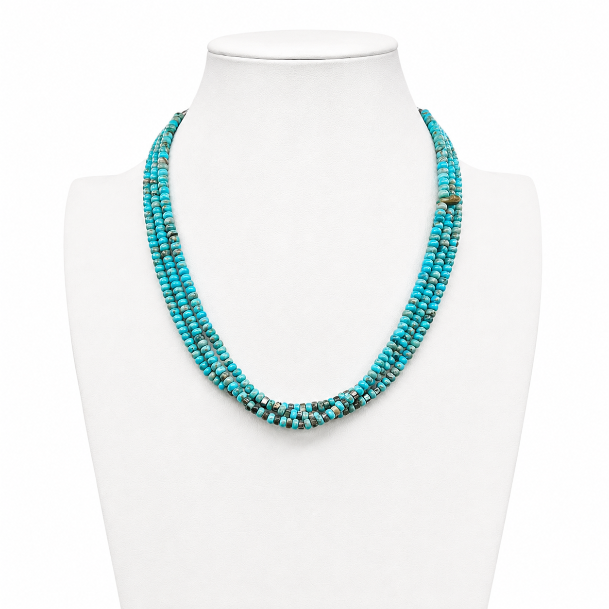 Turquoise and Abalone Shell Necklace Santo Domingo