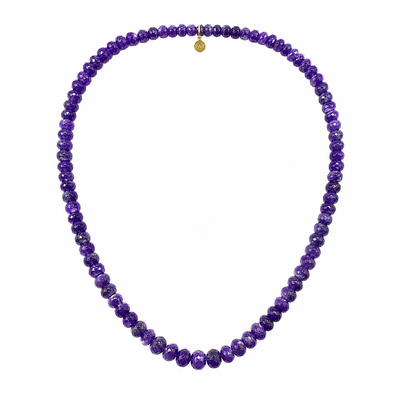 Unique Morado Purple Opal Faceted Necklace