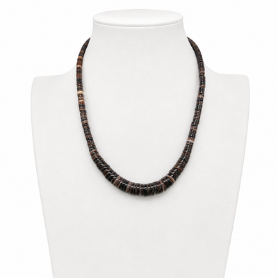 Vintage Natural Shell Heishi Santo Domingo Necklace