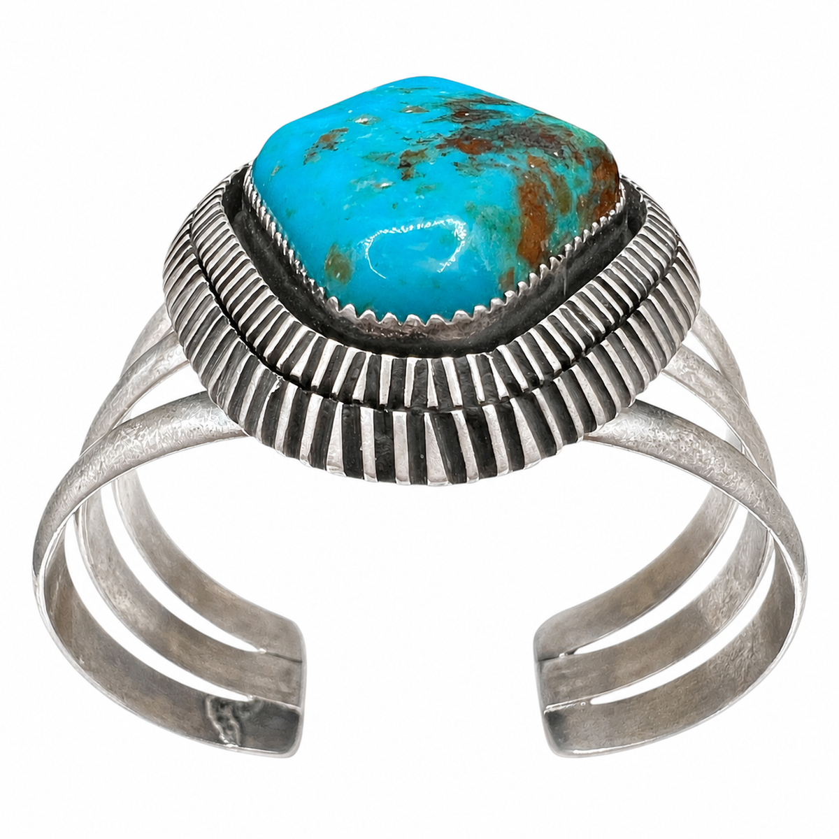 Vintage Royston Turquoise and Silver Bracelet Navajo