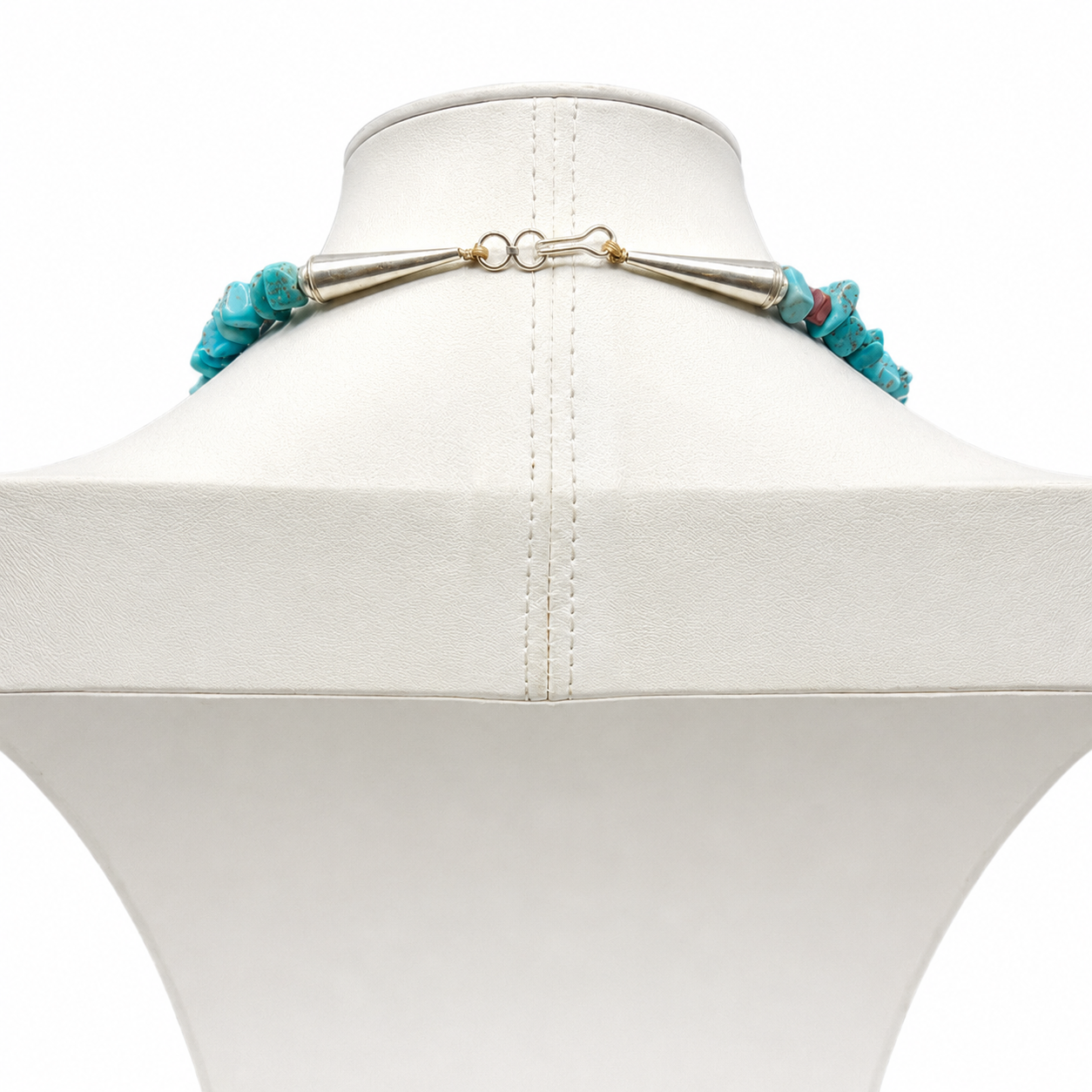 Vintage Sleeping Beauty Turquoise Nugget Necklace Santo Domingo