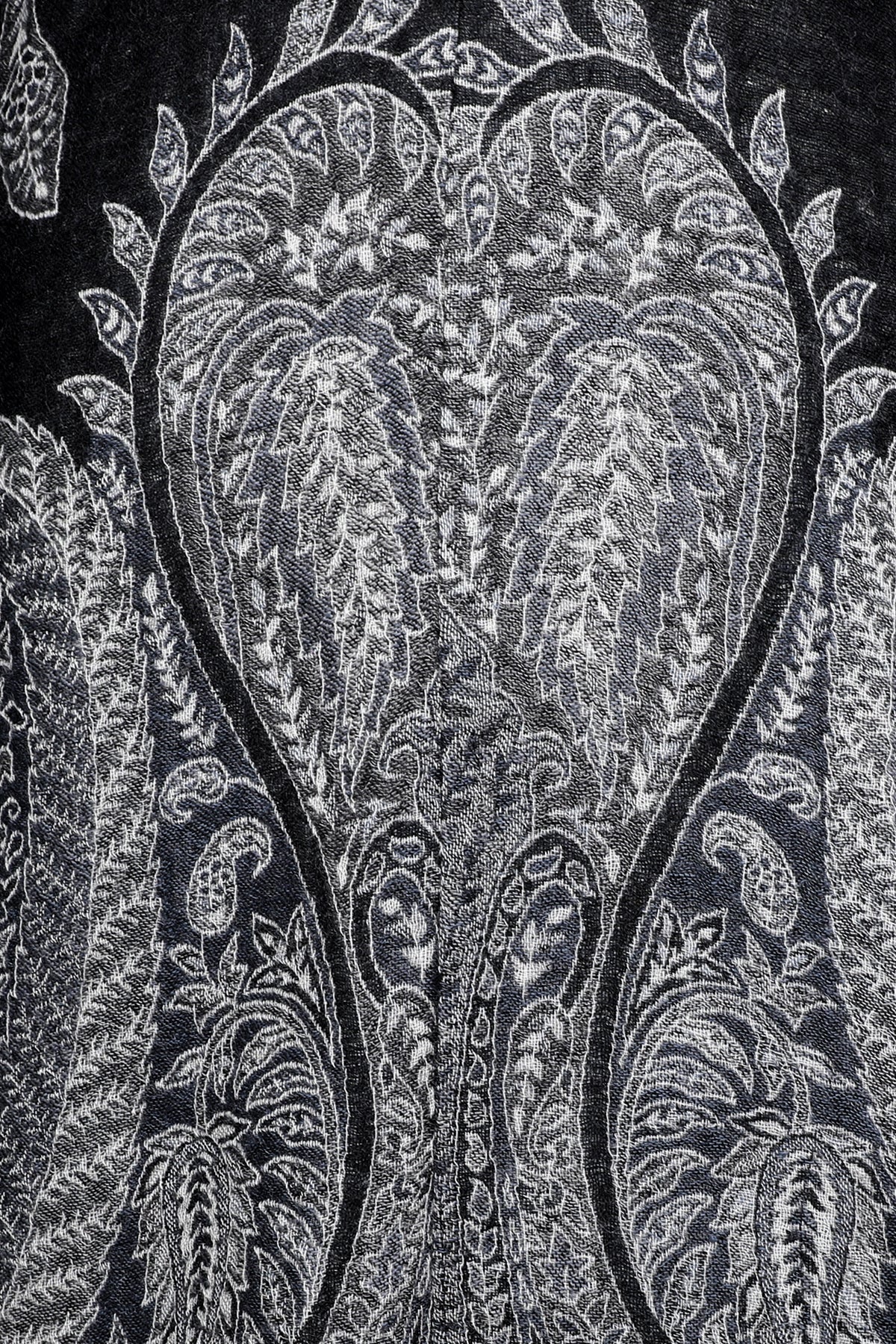 Black Persian Paisley Kimono Coat