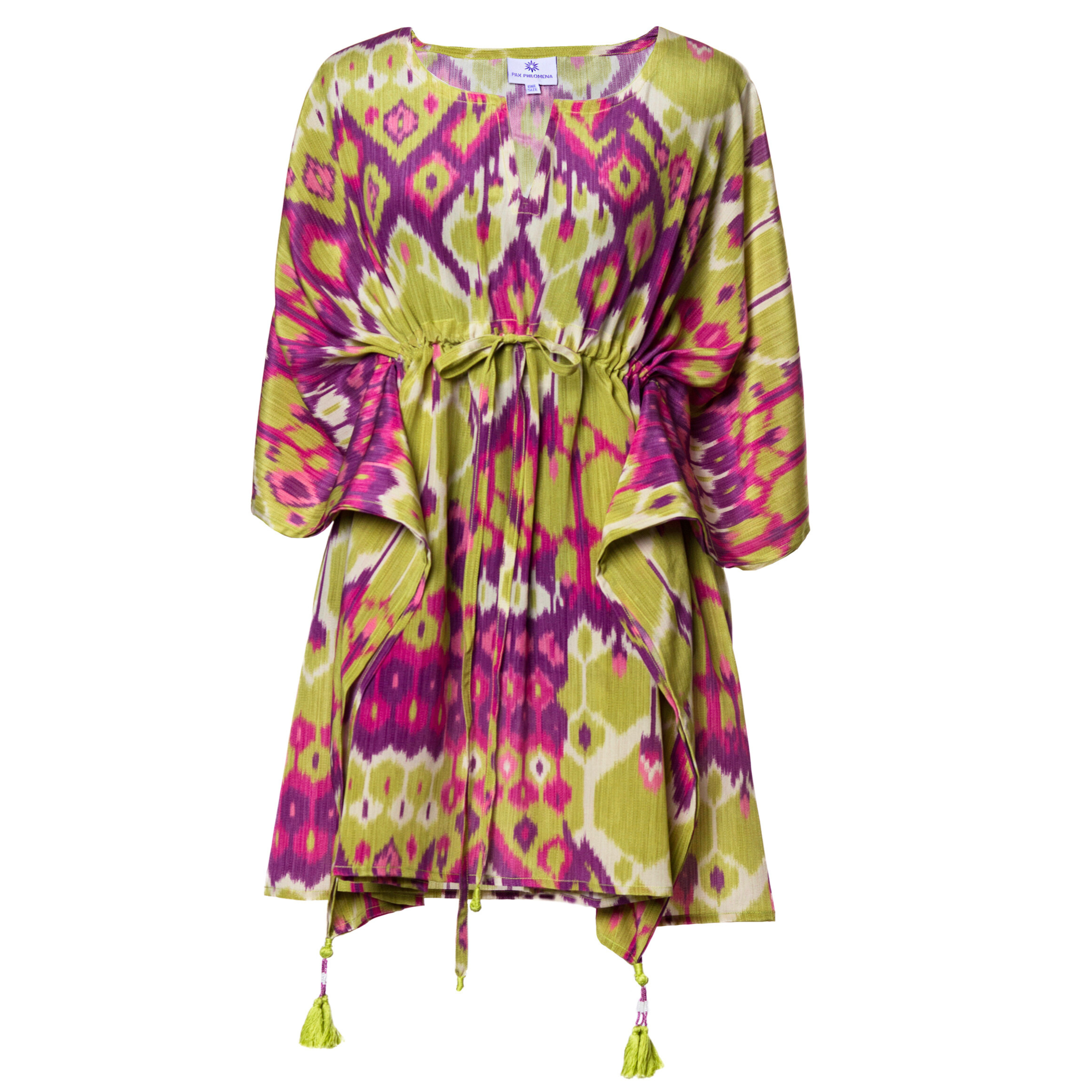 Viola Vita Short Italian Silk Kaftan