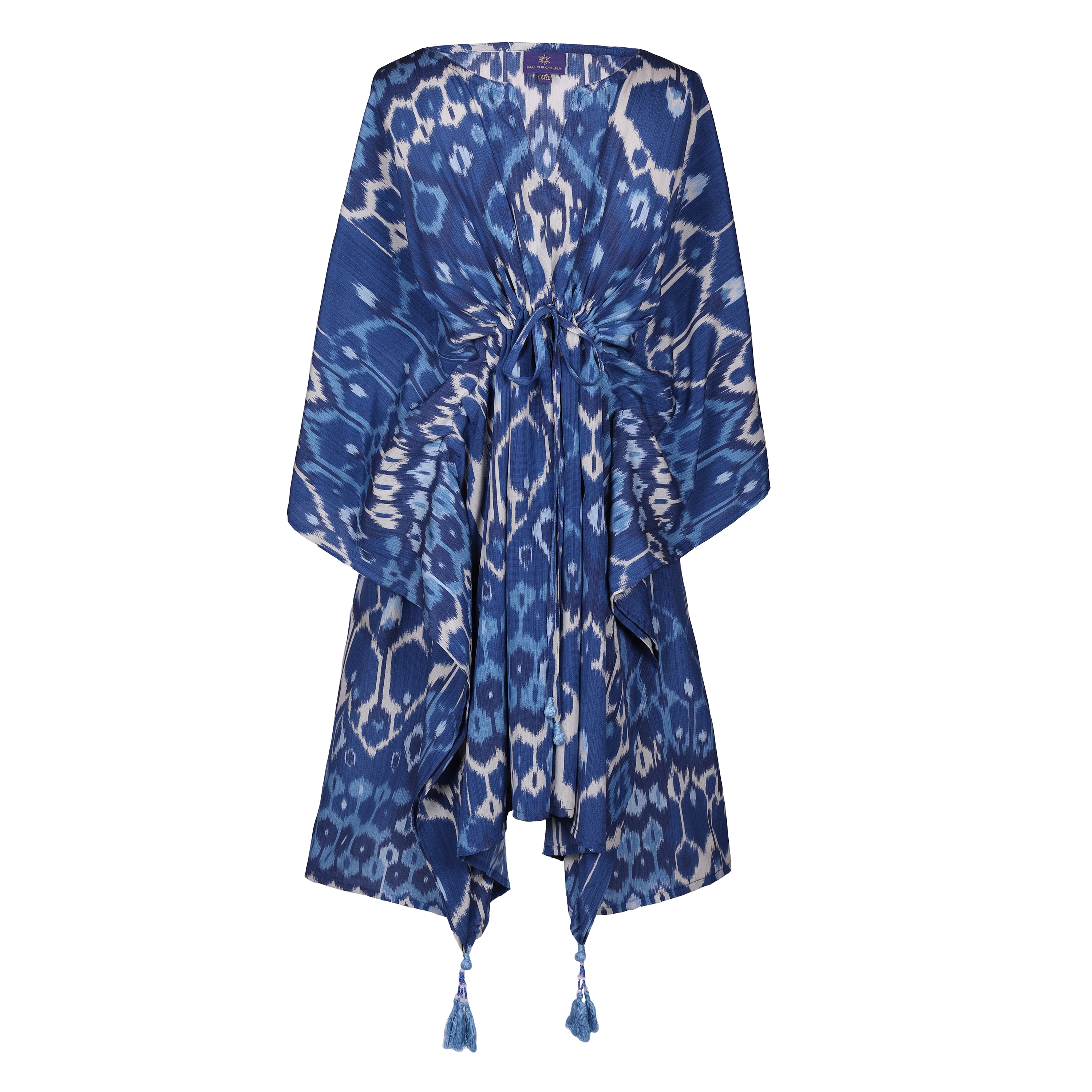 Blu Vita Italian Silk Short Kaftan