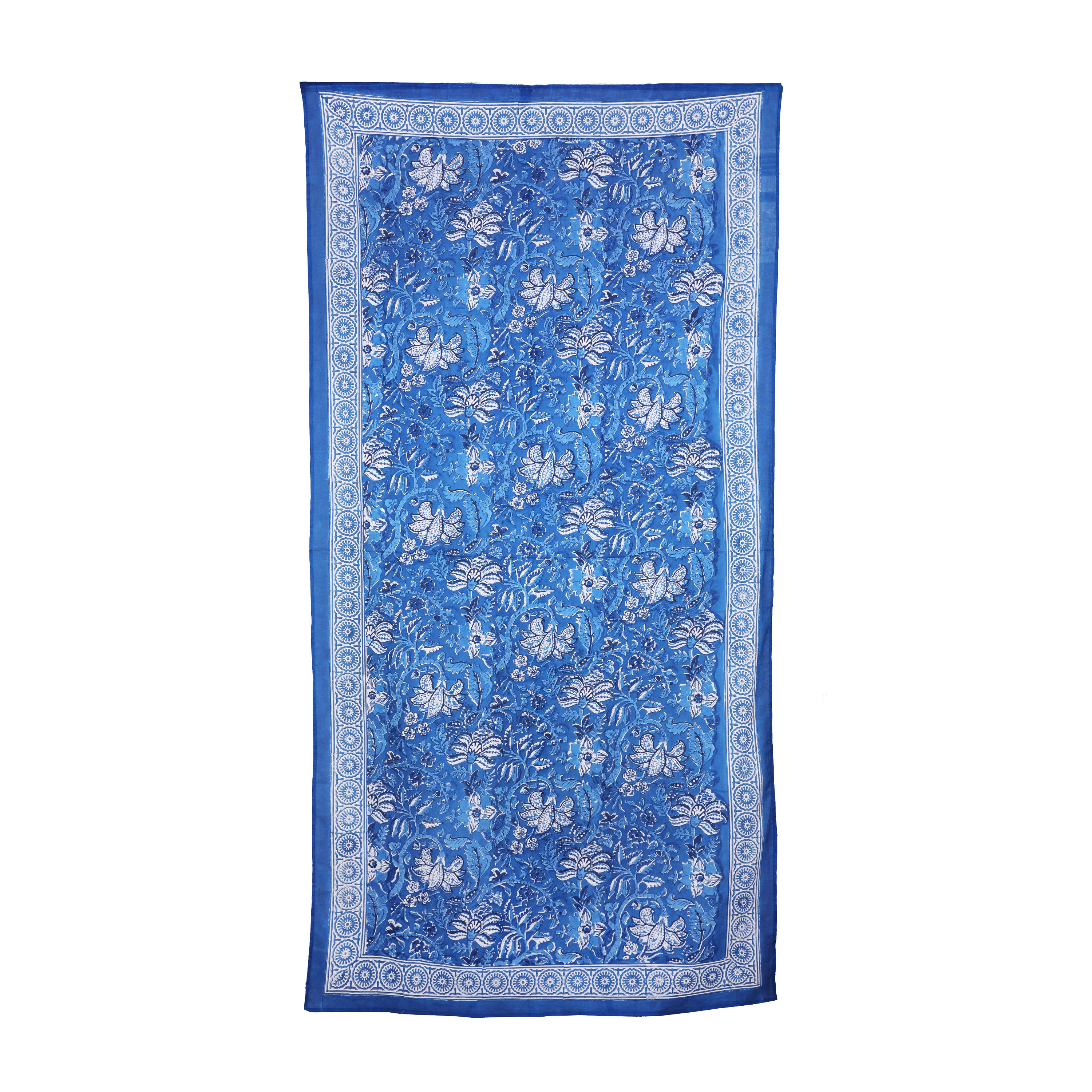 Delfina Blue Cotton Pareo Cover-up