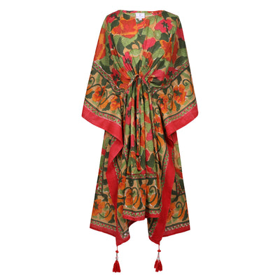 Frida Floral Midi Kaftan