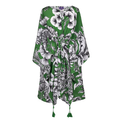 Giardino Verde Italian Silk Short Kaftan