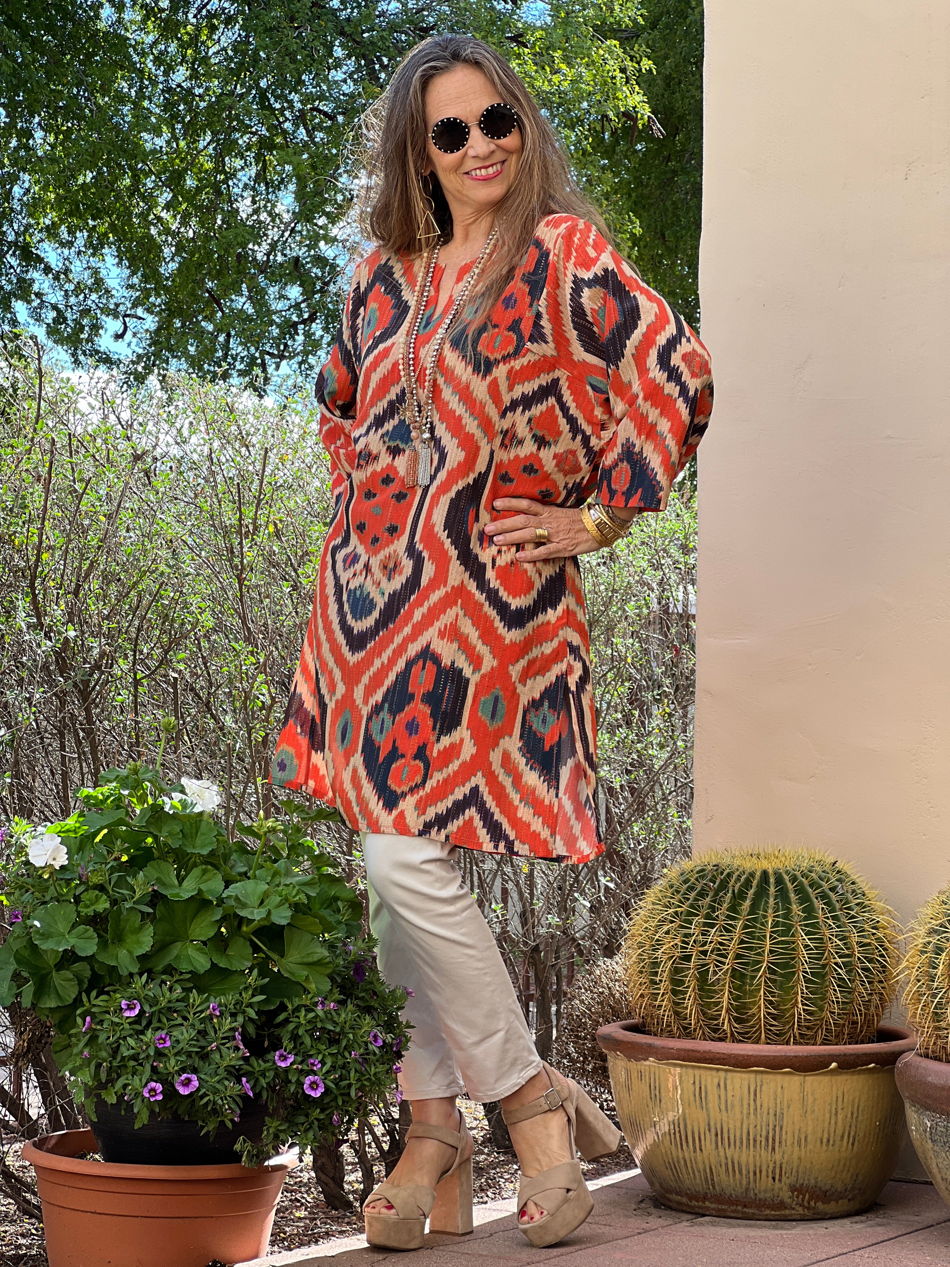 Angelo Tangelo Silk Tunic