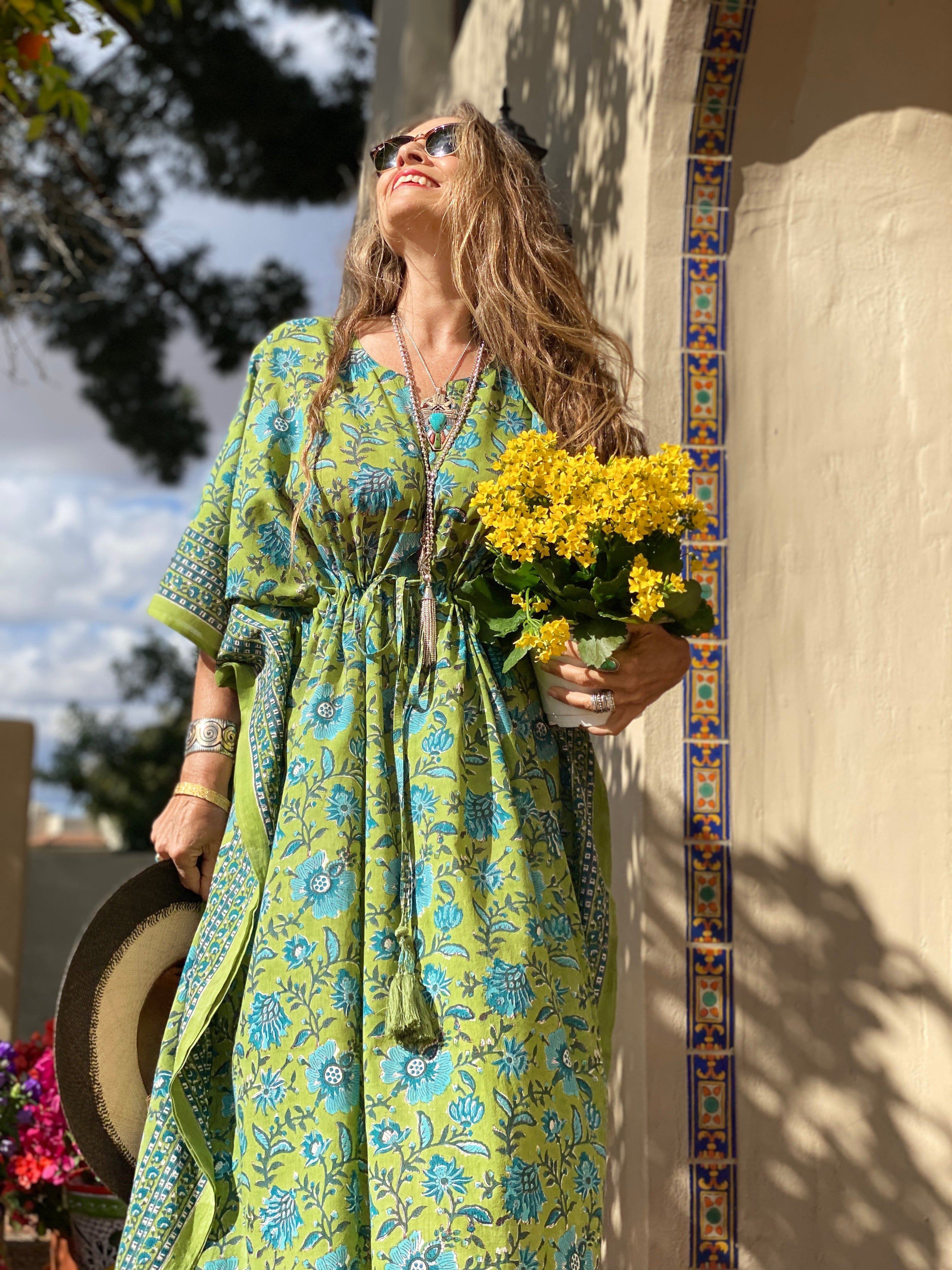 Trelawny Floral Maxi Kaftan Dress