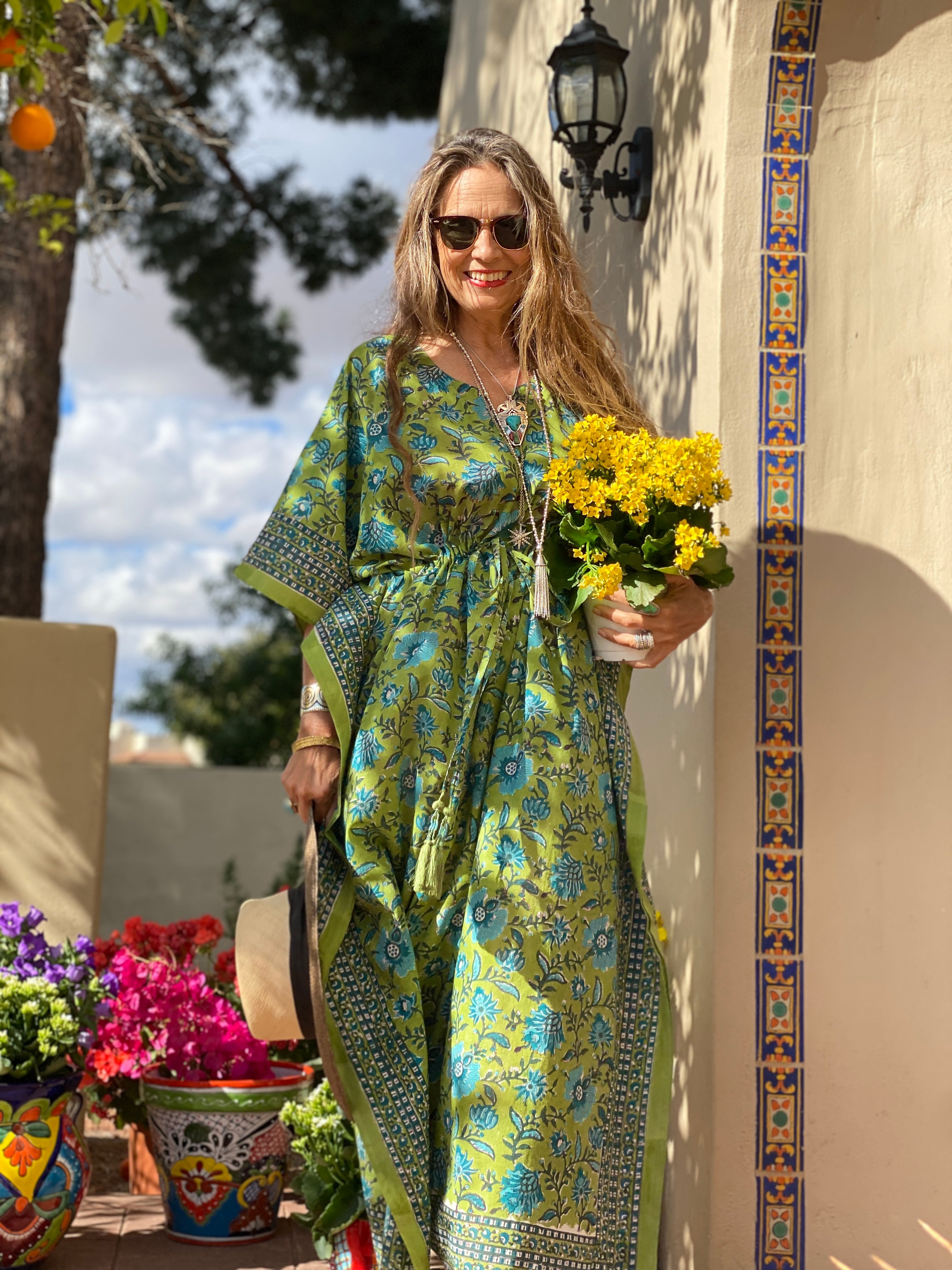 Trelawny Floral Maxi Kaftan Dress