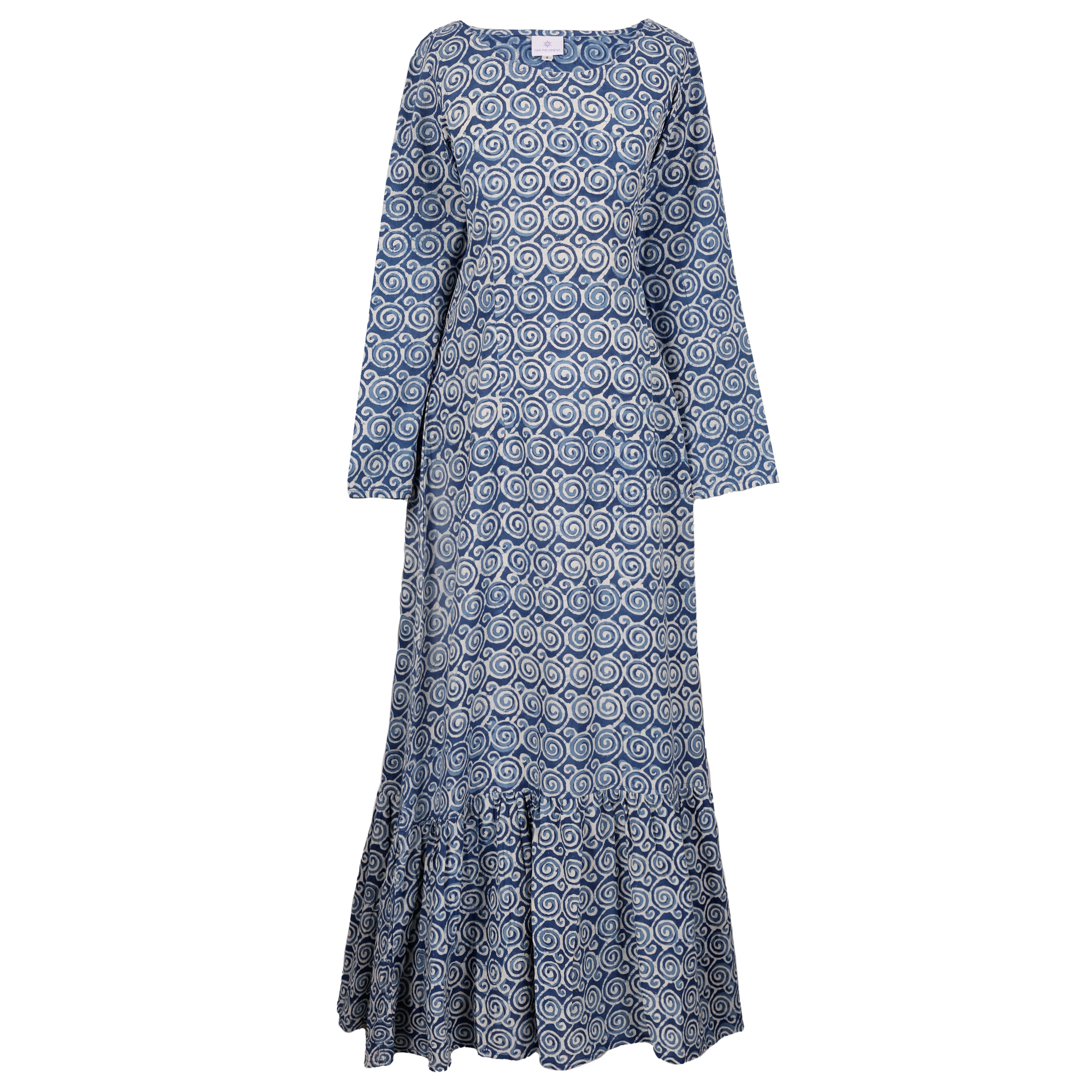 Klimt Indigo Mermaid Maxi Dress