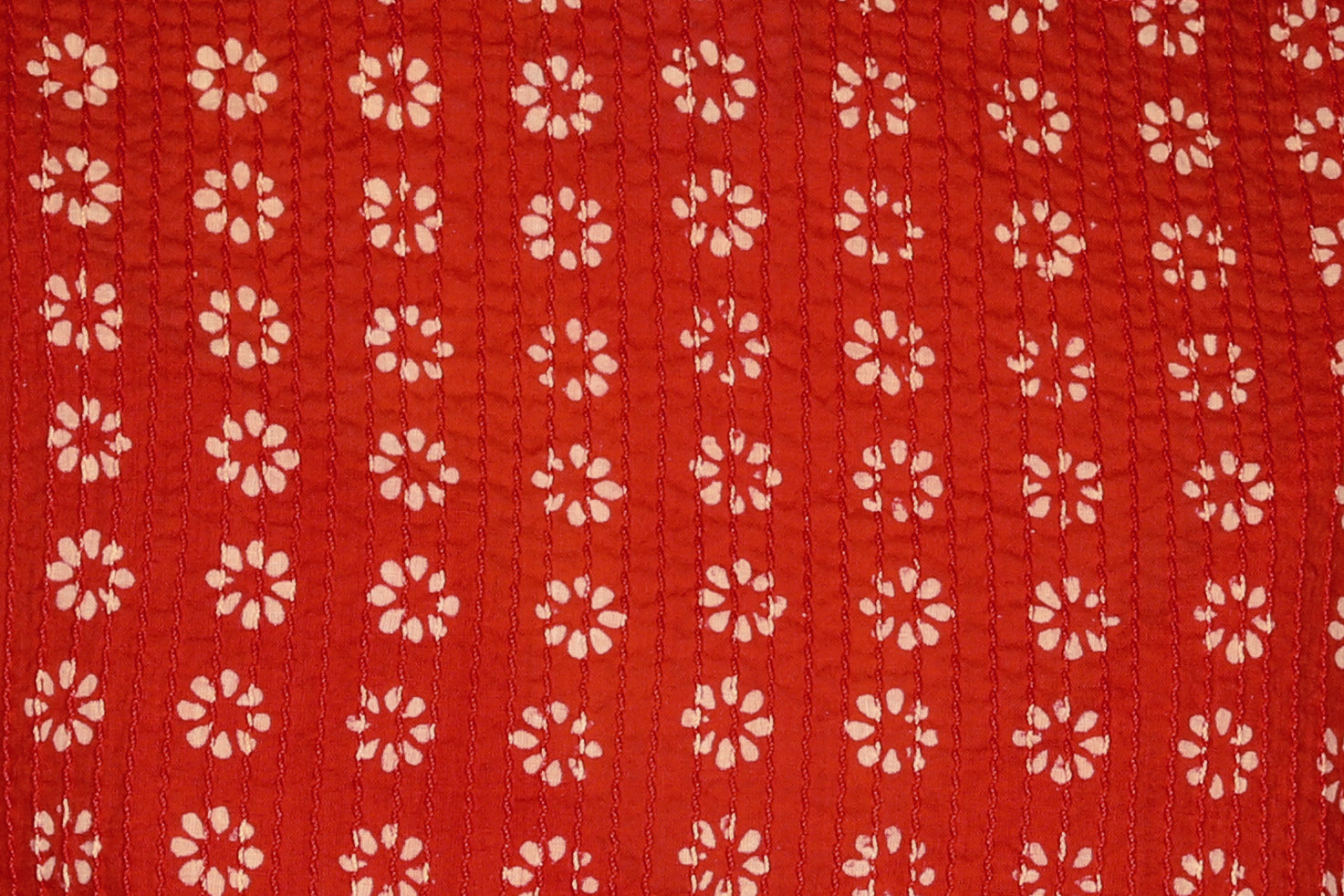 Manisha Red Floral Cotton Tunic