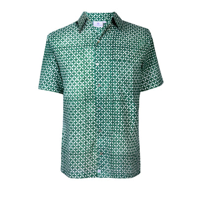 MyKonos Emerald Short Sleeve Men's Shirt AVAILABLE IN SMALL ONLY
