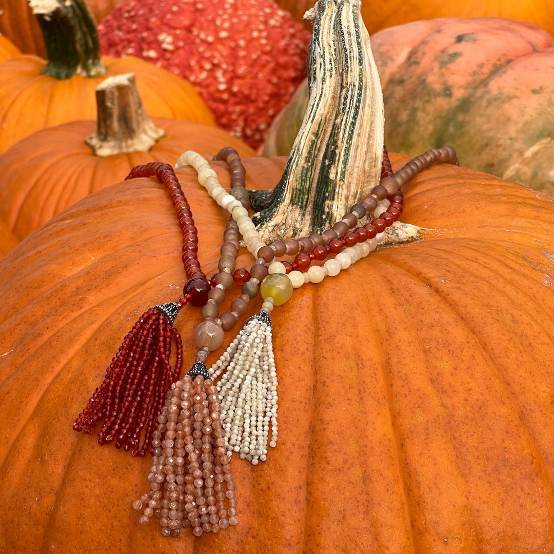 Semi Precious Yellow Onyx Mala