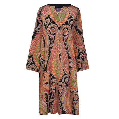 Nera Principessa Paisley Italian Silk Midi Tunic