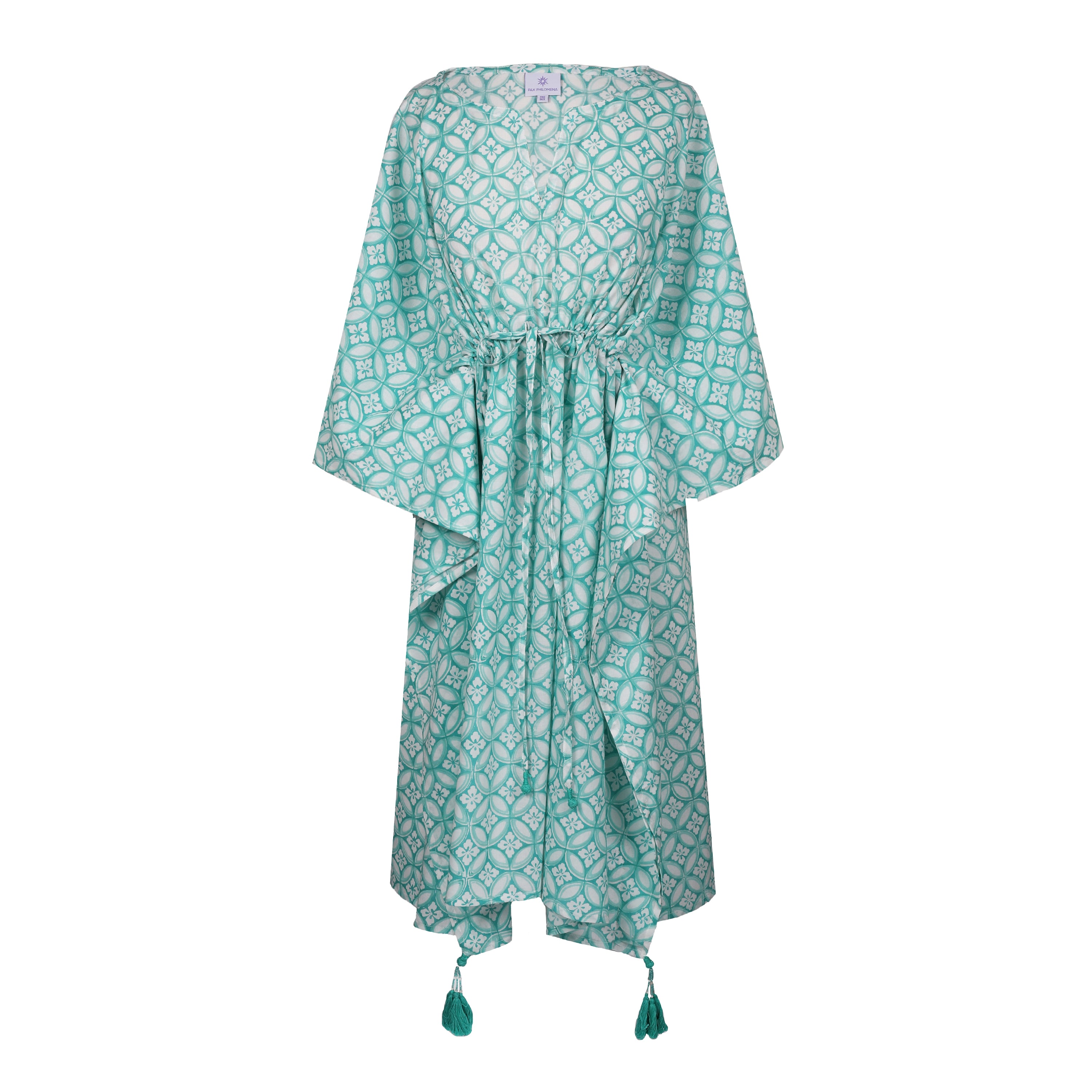 Nina Aqua Midi Kaftan Dress STORE CREDIT OR EXCHANGE