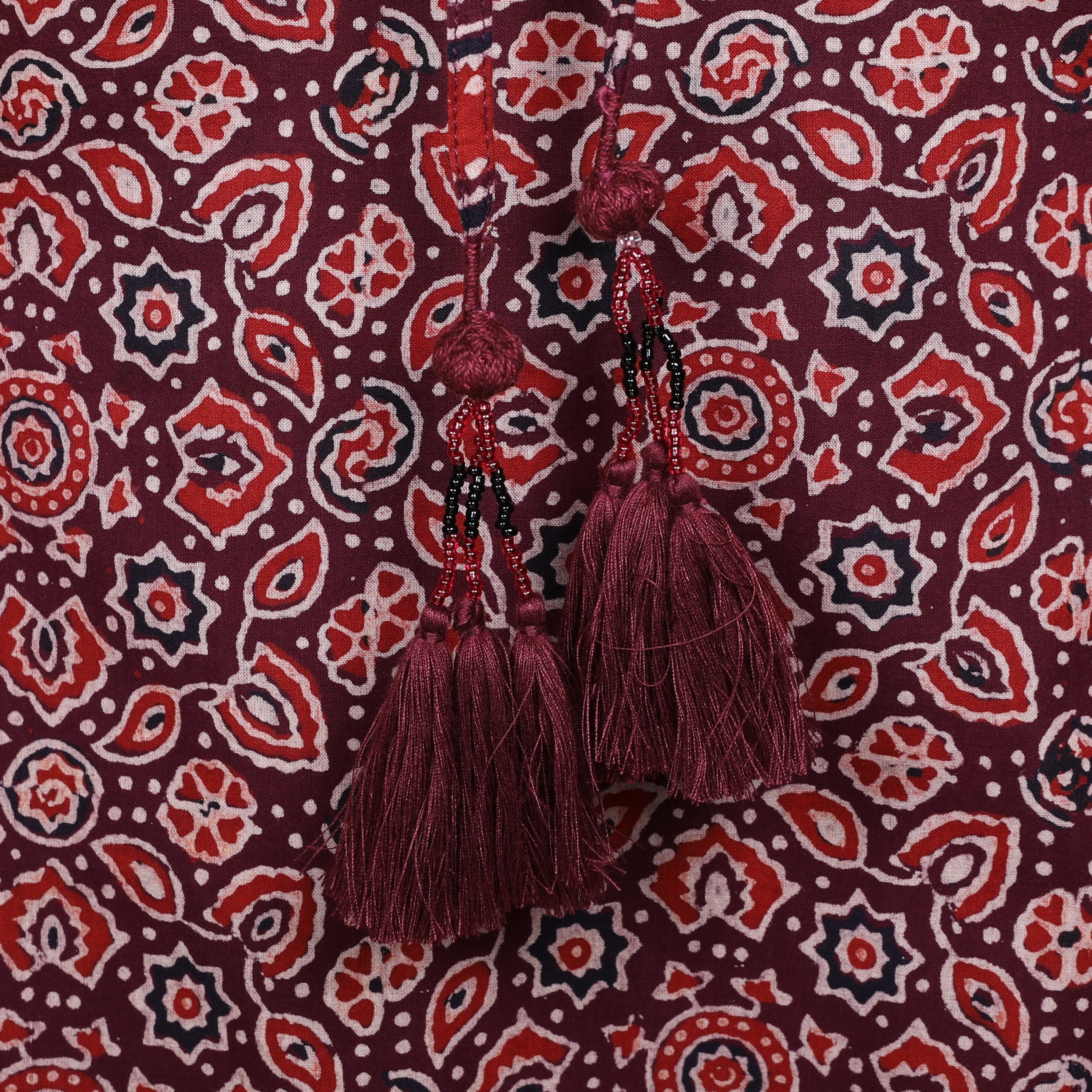 Plum Petals Maxi Kaftan Dress