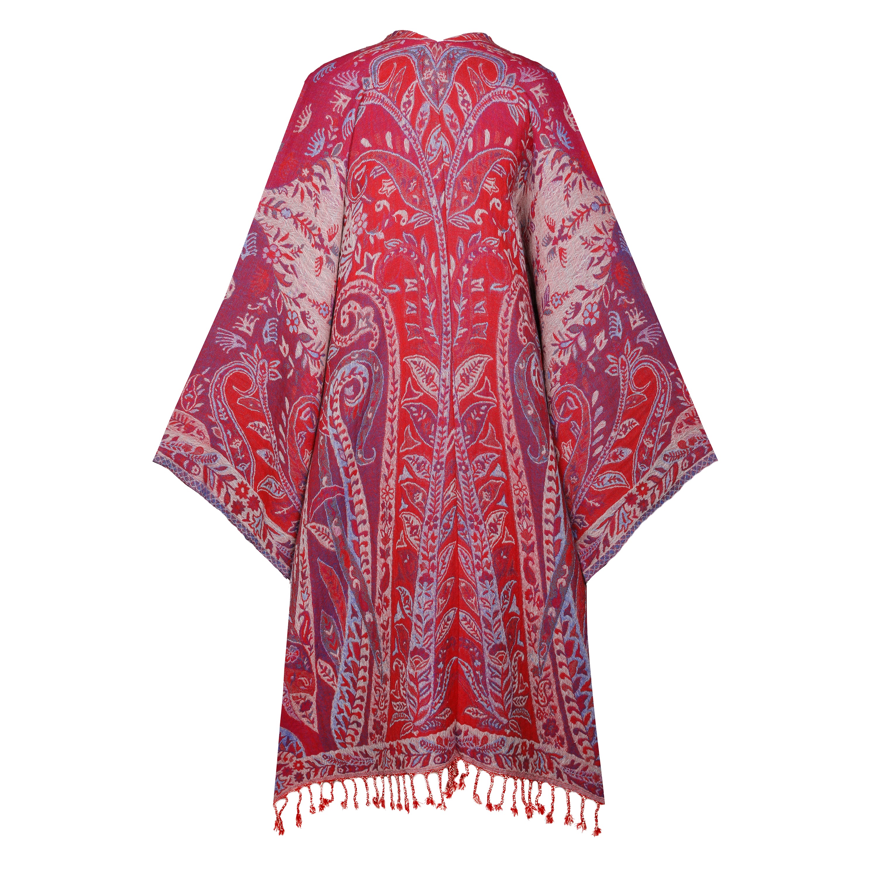 Scarlet Pimpernel Paisley Boiled Wool Kimono Coat Store Credit Only