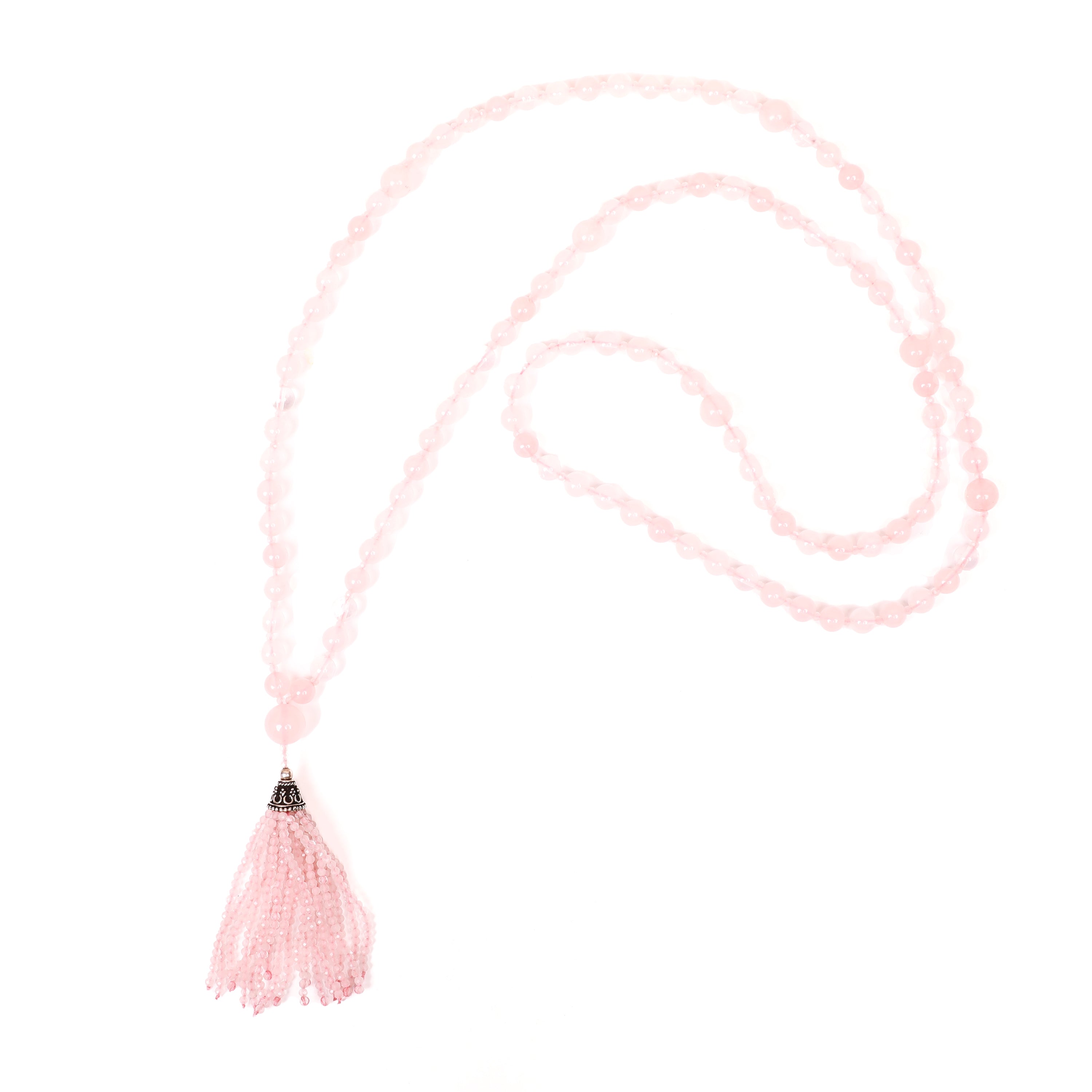 Semi Precious Rose Quartz Mala