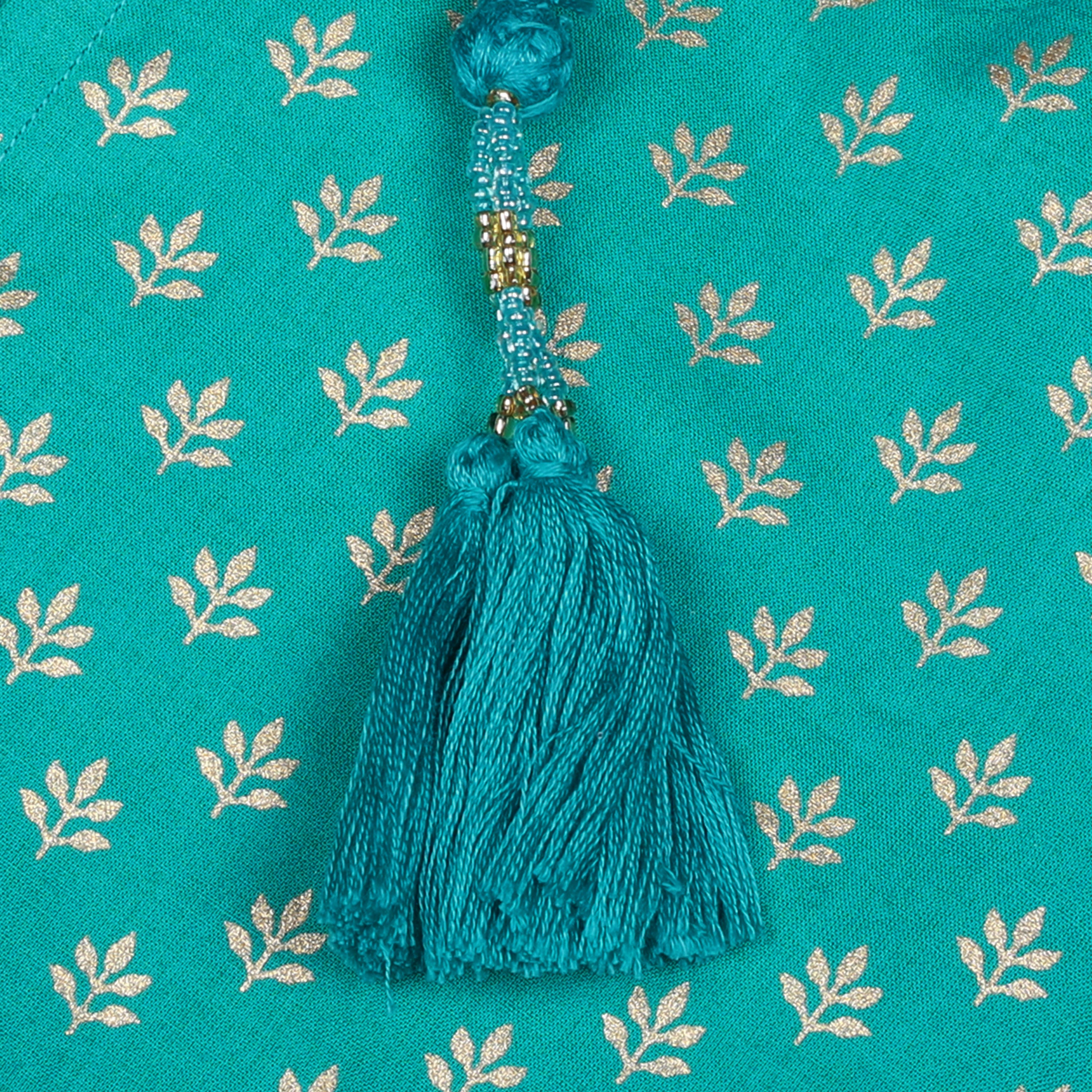 Victoria Turquoise Maxi Kaftan Dress