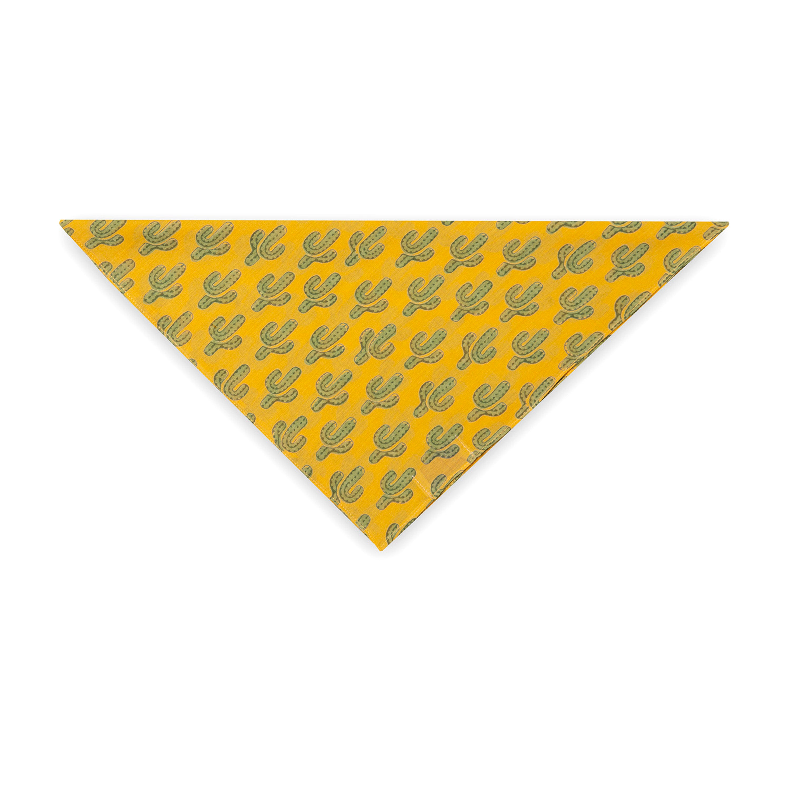 Prickly Pax Marigold Cactus Bandana